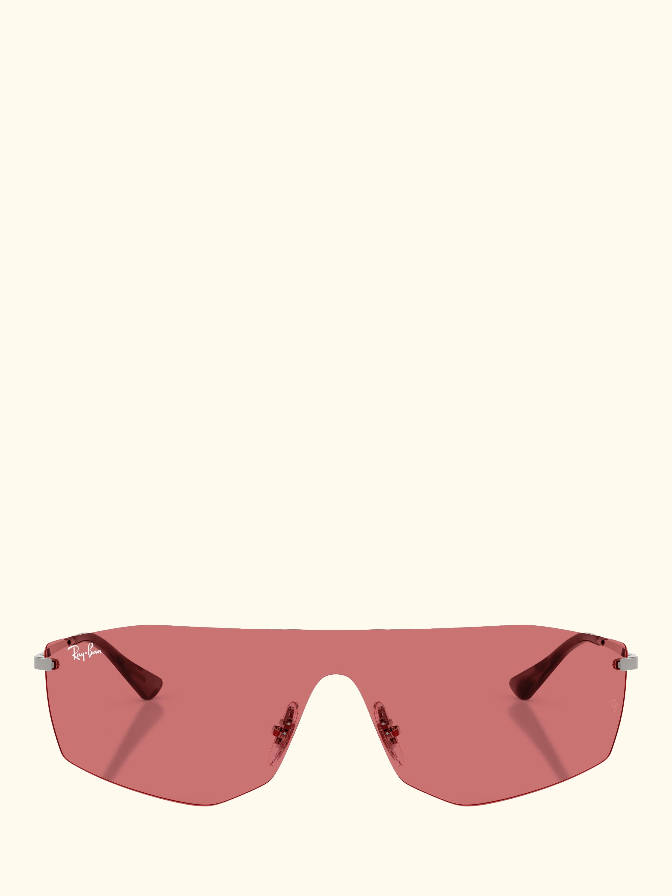 RB3781 Men's Alix Rectangular Sunglasses, Gunmetal/Red
