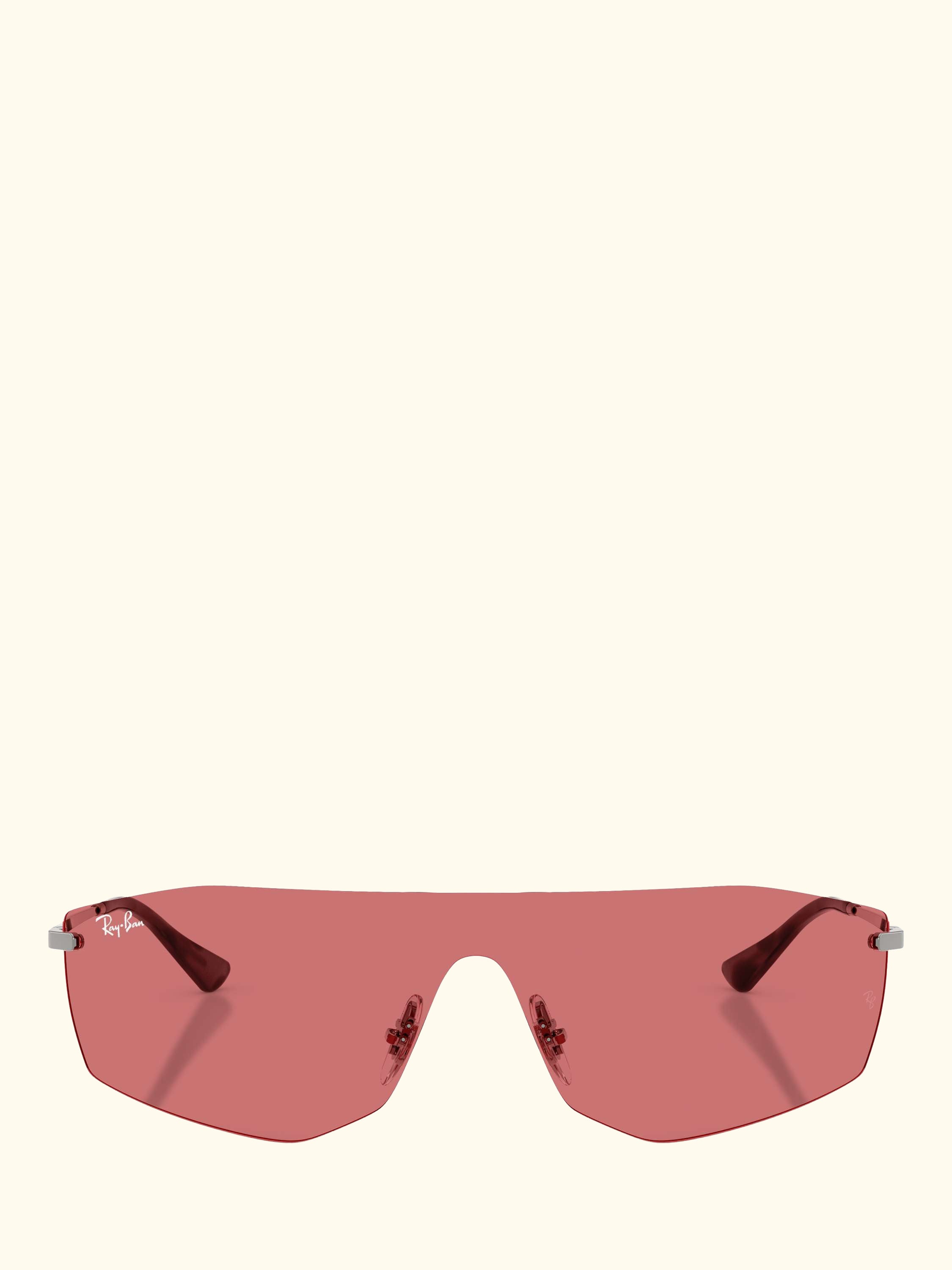 RB3781 Men's Alix Rectangular Sunglasses, Gunmetal/Red