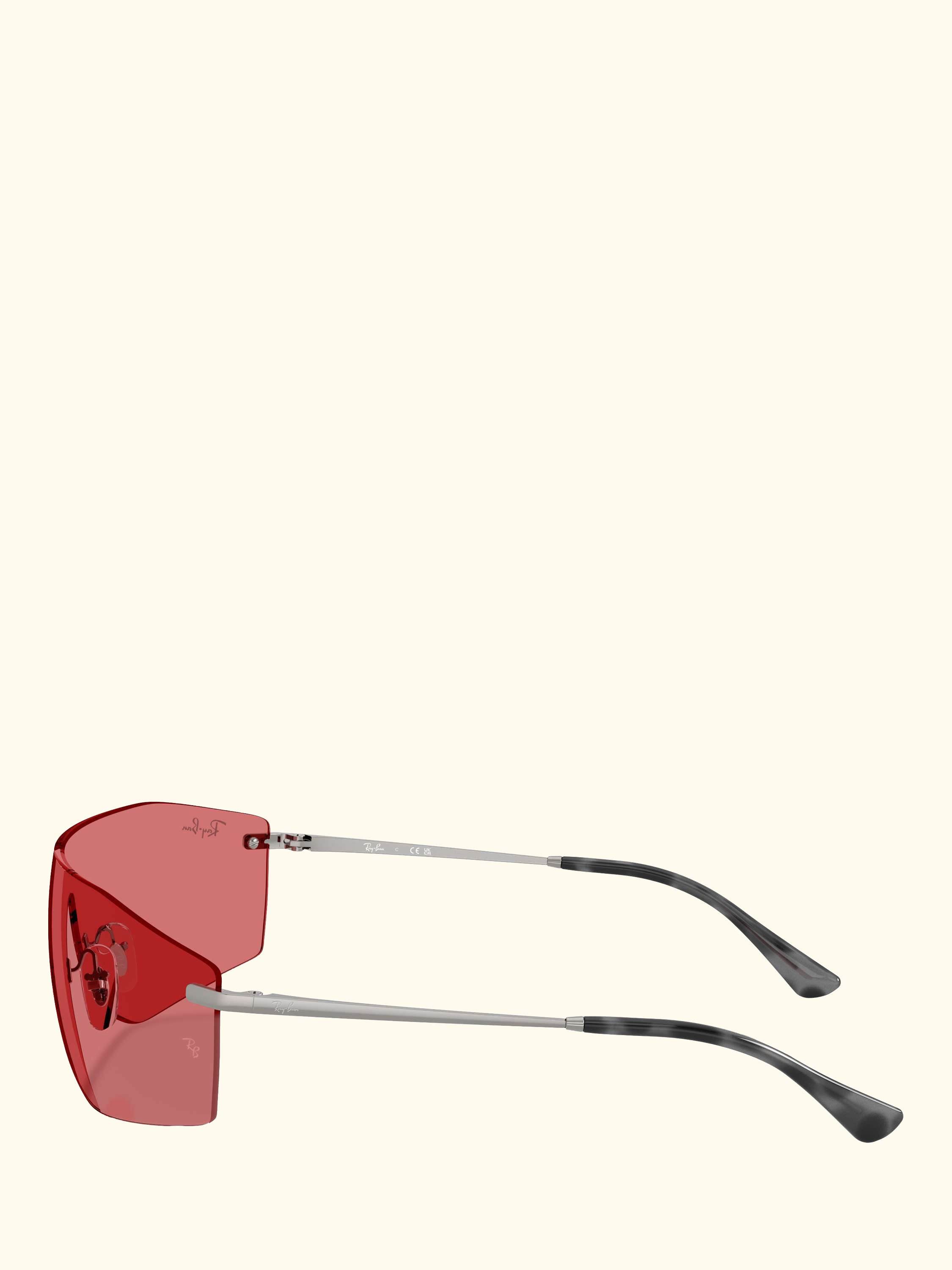 RB3781 Men's Alix Rectangular Sunglasses, Gunmetal/Red