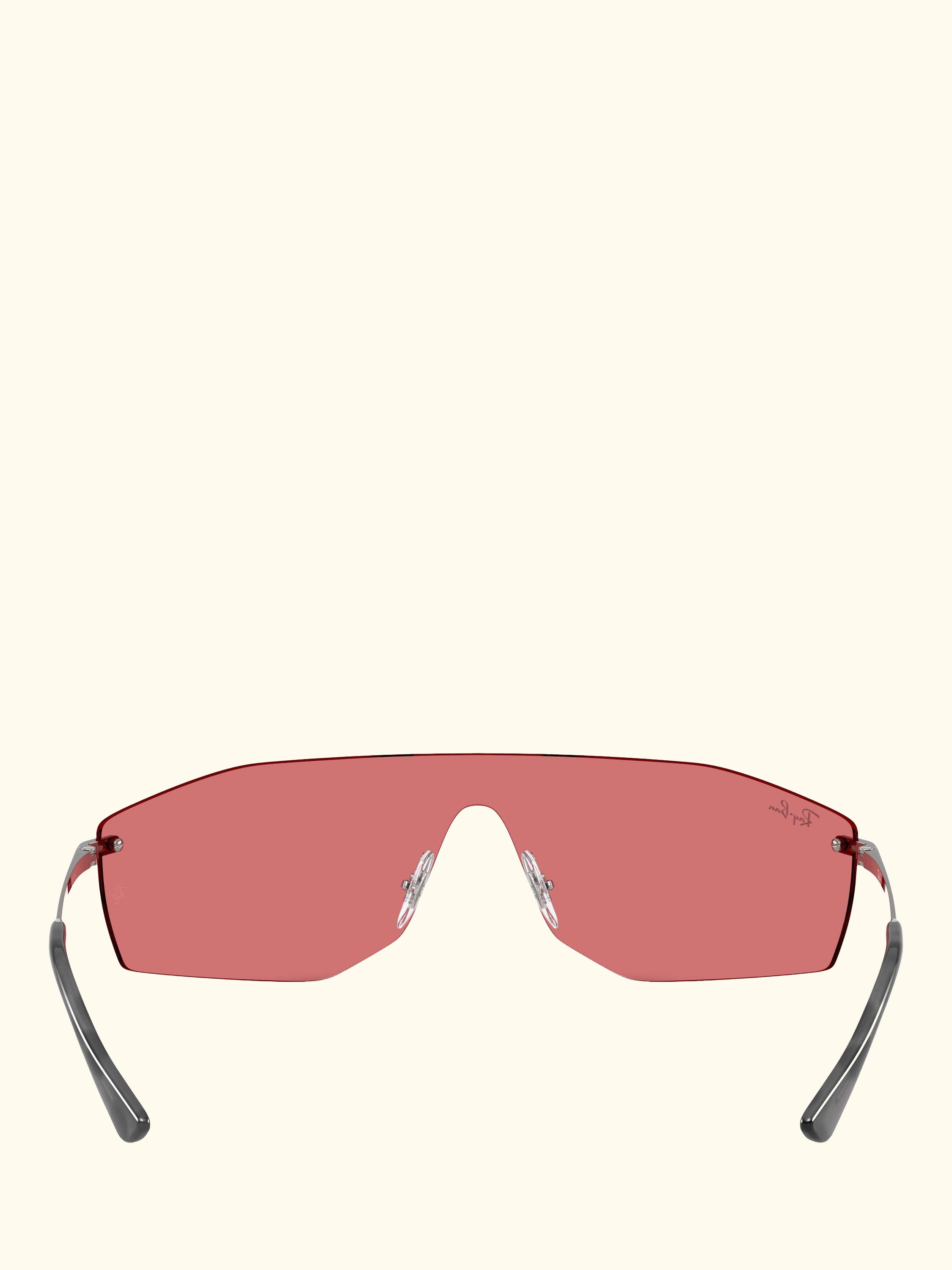 RB3781 Men's Alix Rectangular Sunglasses, Gunmetal/Red