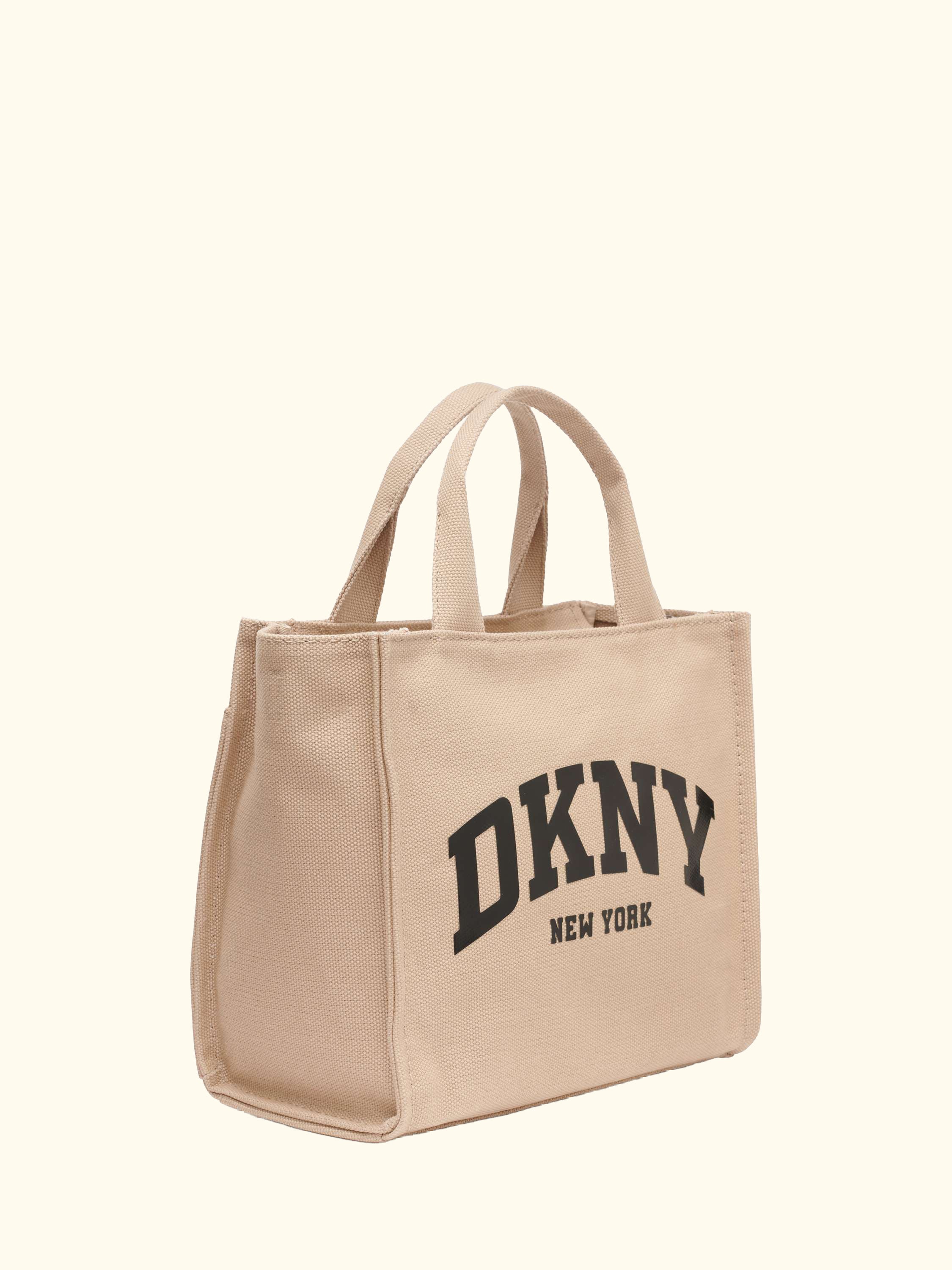 Hadlee Canvas Tote Bag, Khaki/Black