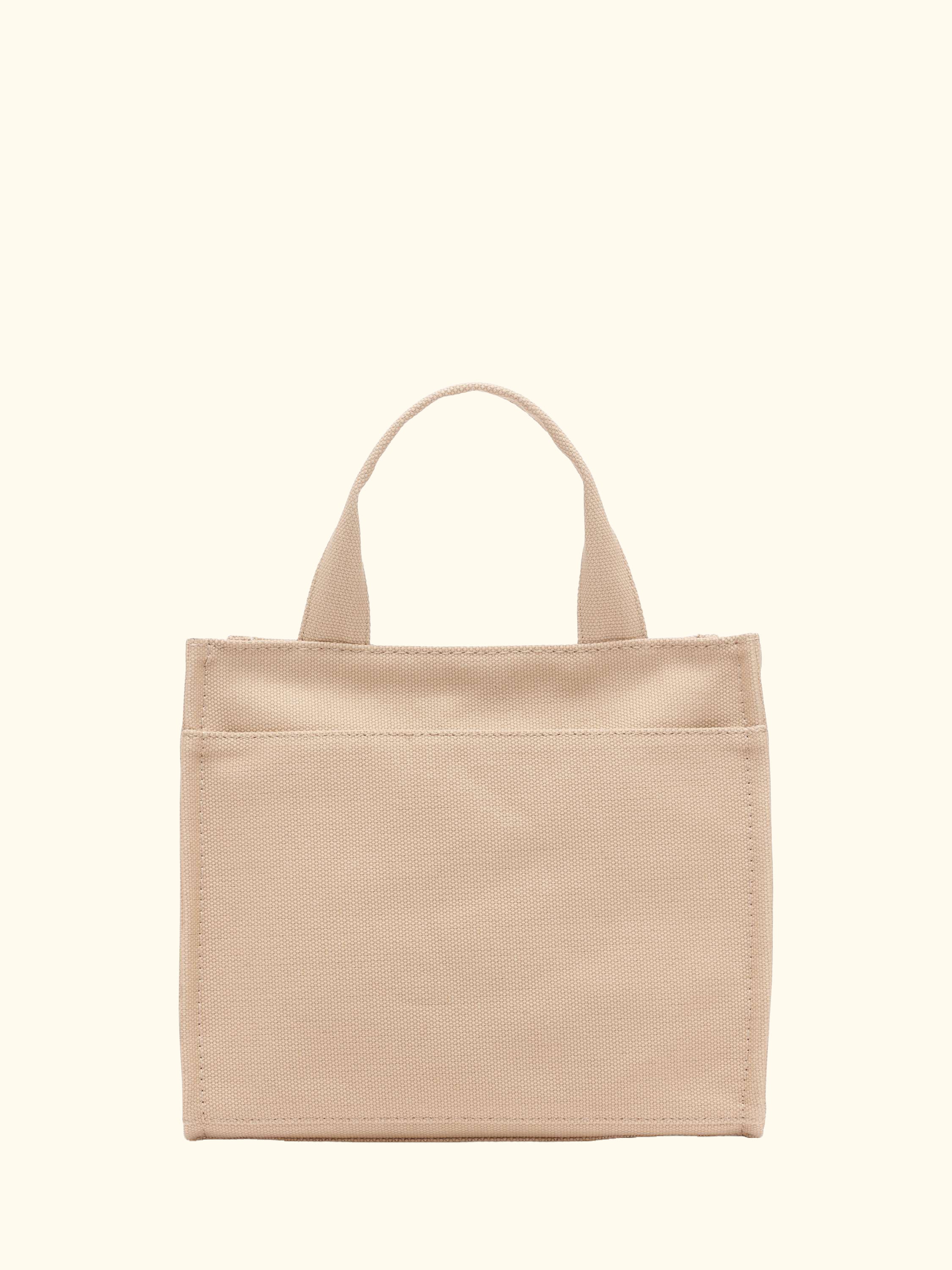 Hadlee Canvas Tote Bag, Khaki/Black