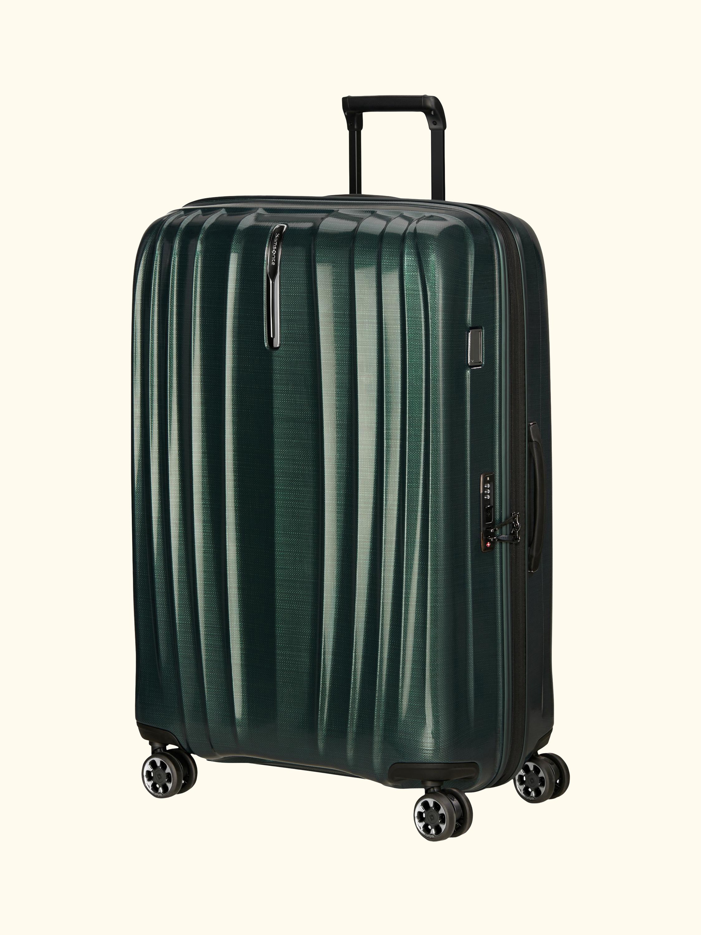 Nexis 82cm Expandable Double Wheel Spinner Suitcase, 134/147L, Black