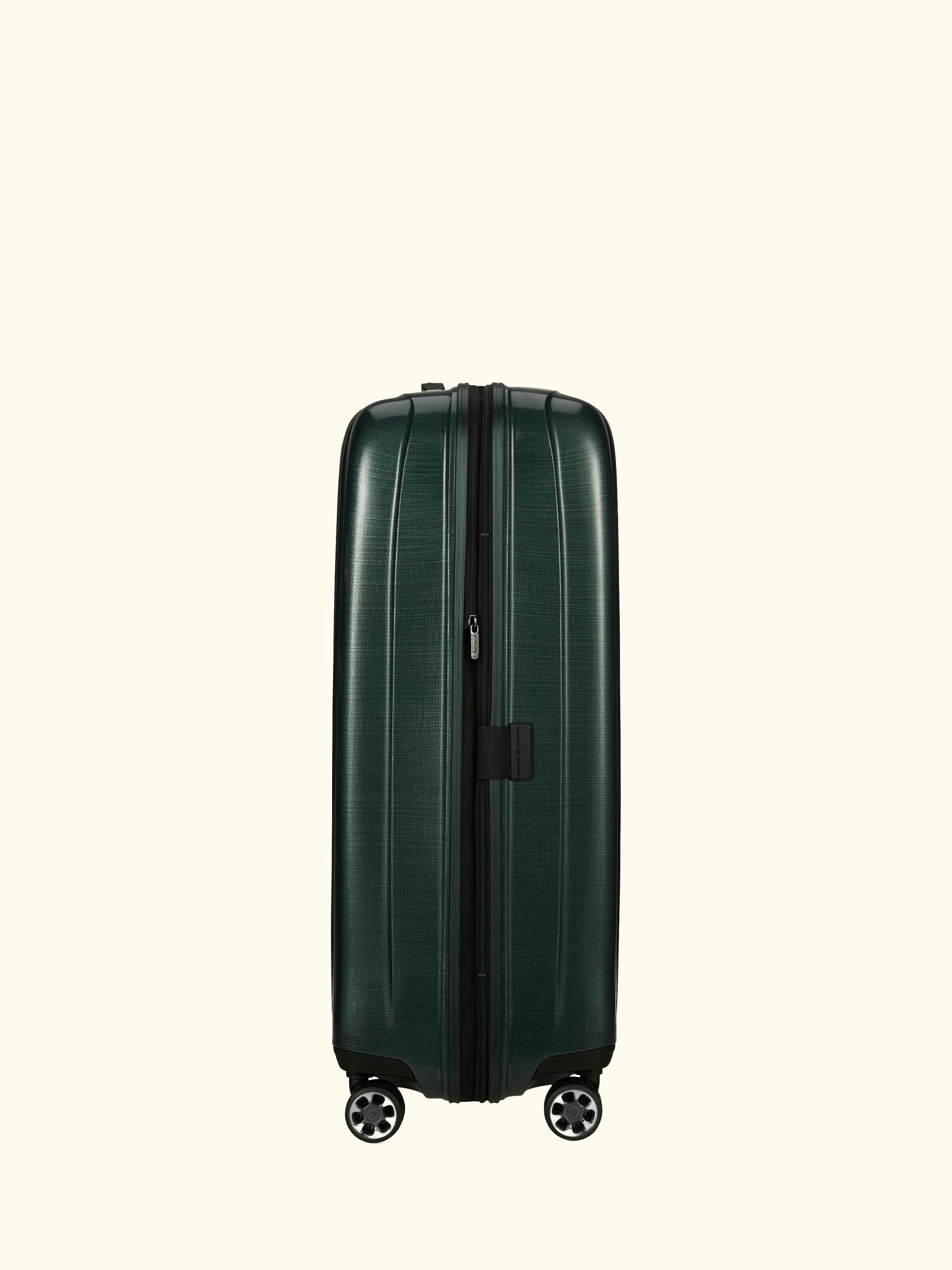 Nexis 82cm Expandable Double Wheel Spinner Suitcase, 134/147L, Black