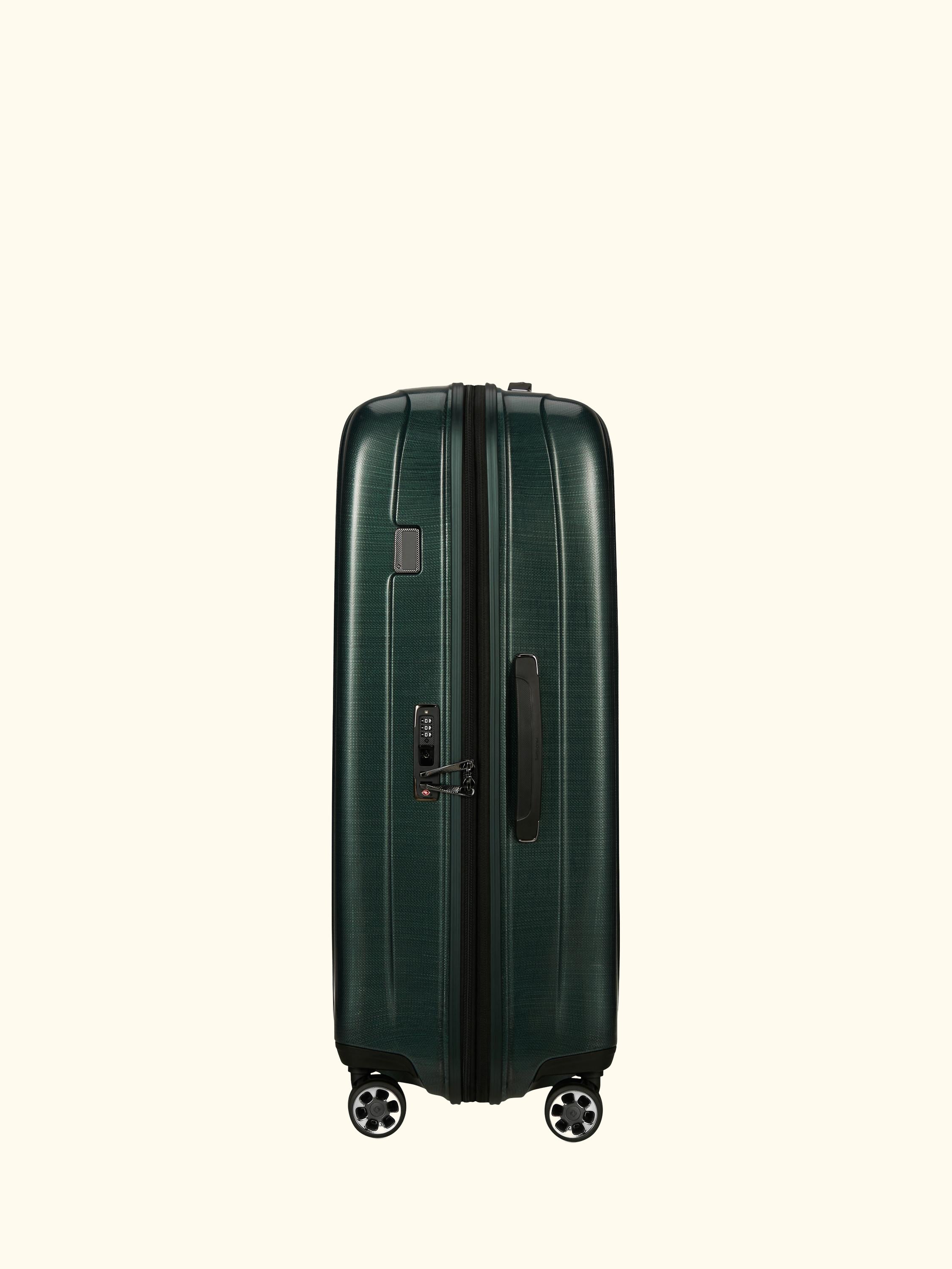 Nexis 82cm Expandable Double Wheel Spinner Suitcase, 134/147L, Black