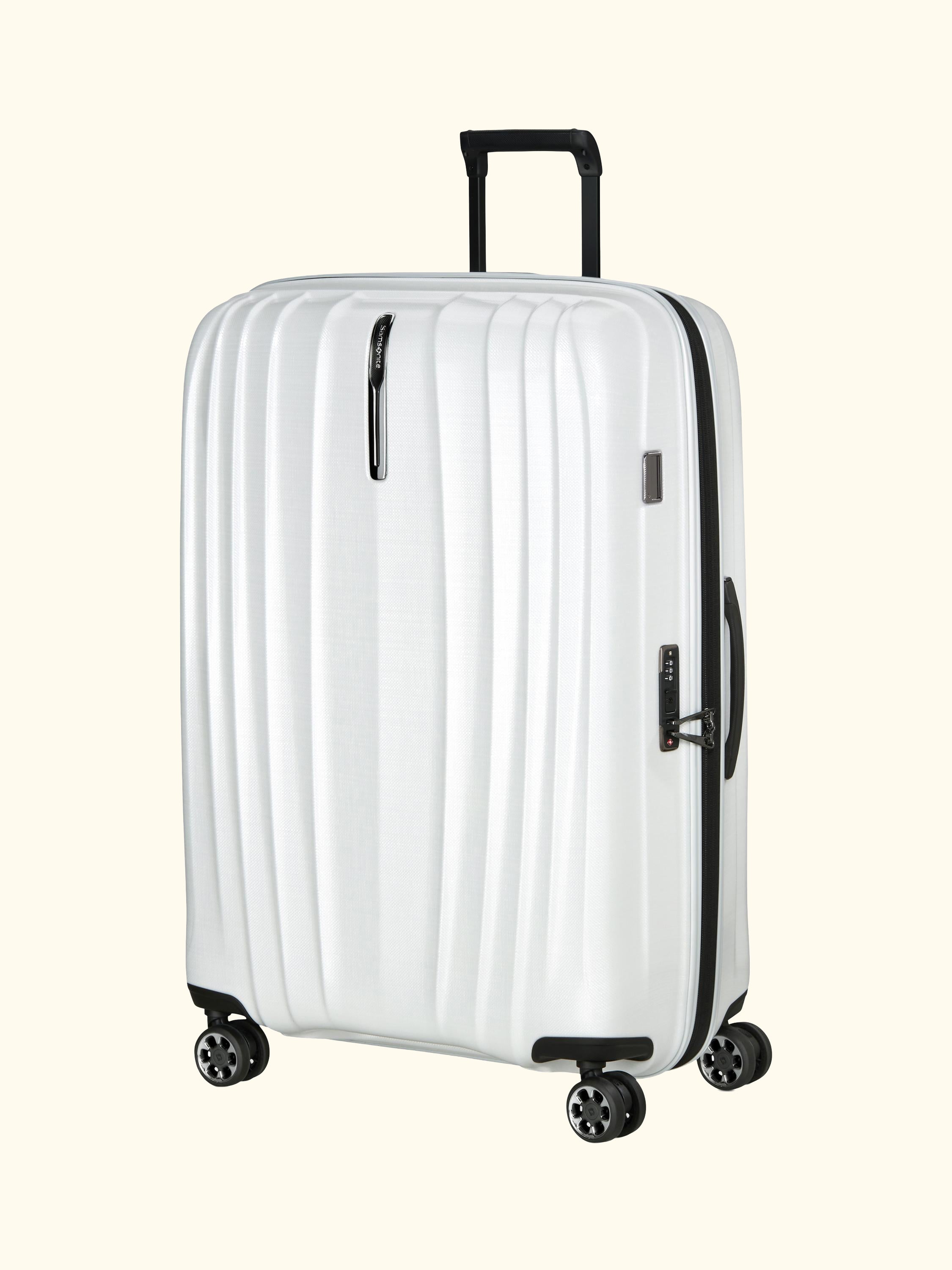 Nexis 82cm Expandable Double Wheel Spinner Suitcase, 134/147L, Black