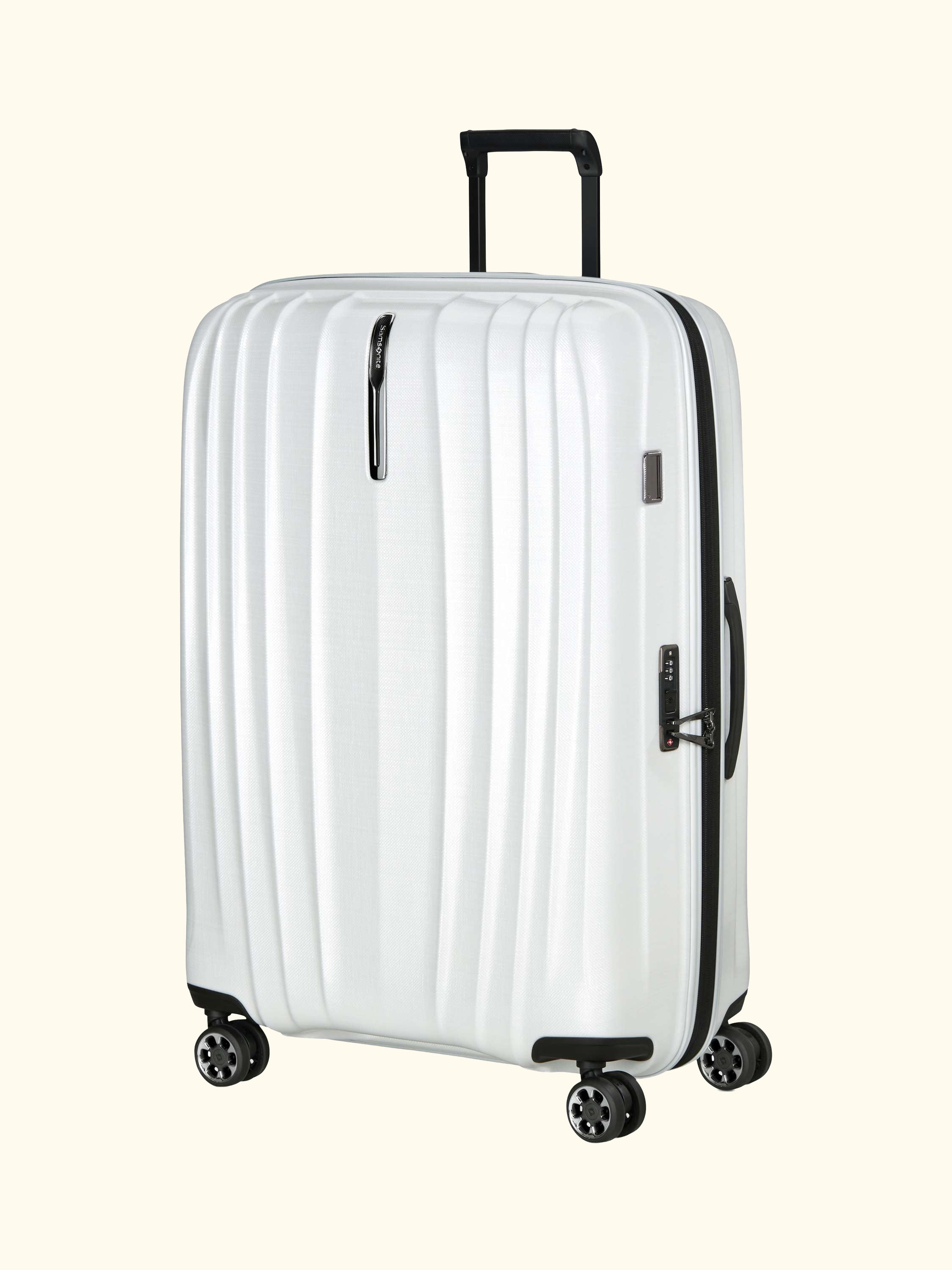 Nexis 82cm Expandable Double Wheel Spinner Suitcase, 134/147L, Black