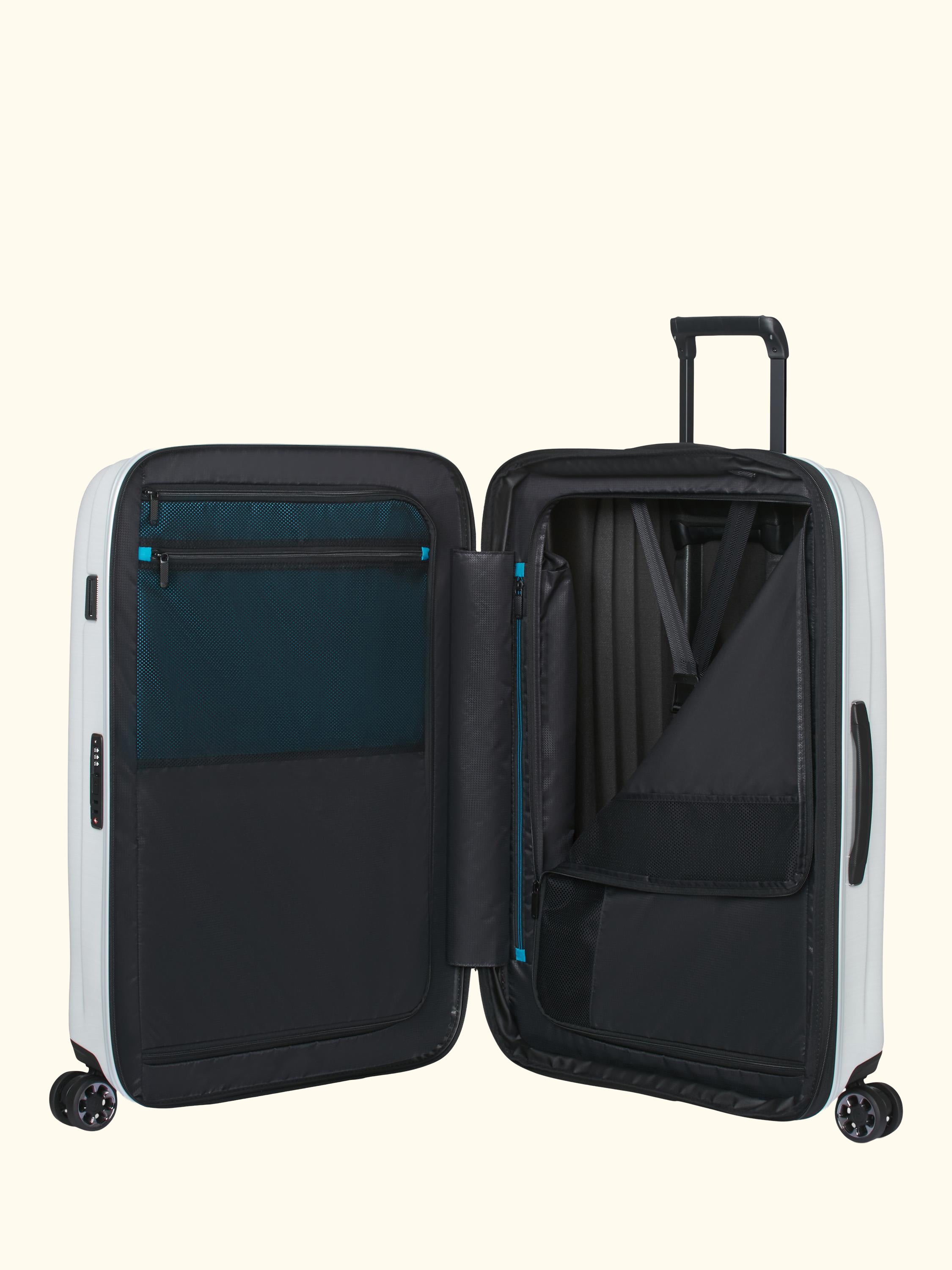 Nexis 82cm Expandable Double Wheel Spinner Suitcase, 134/147L, Black