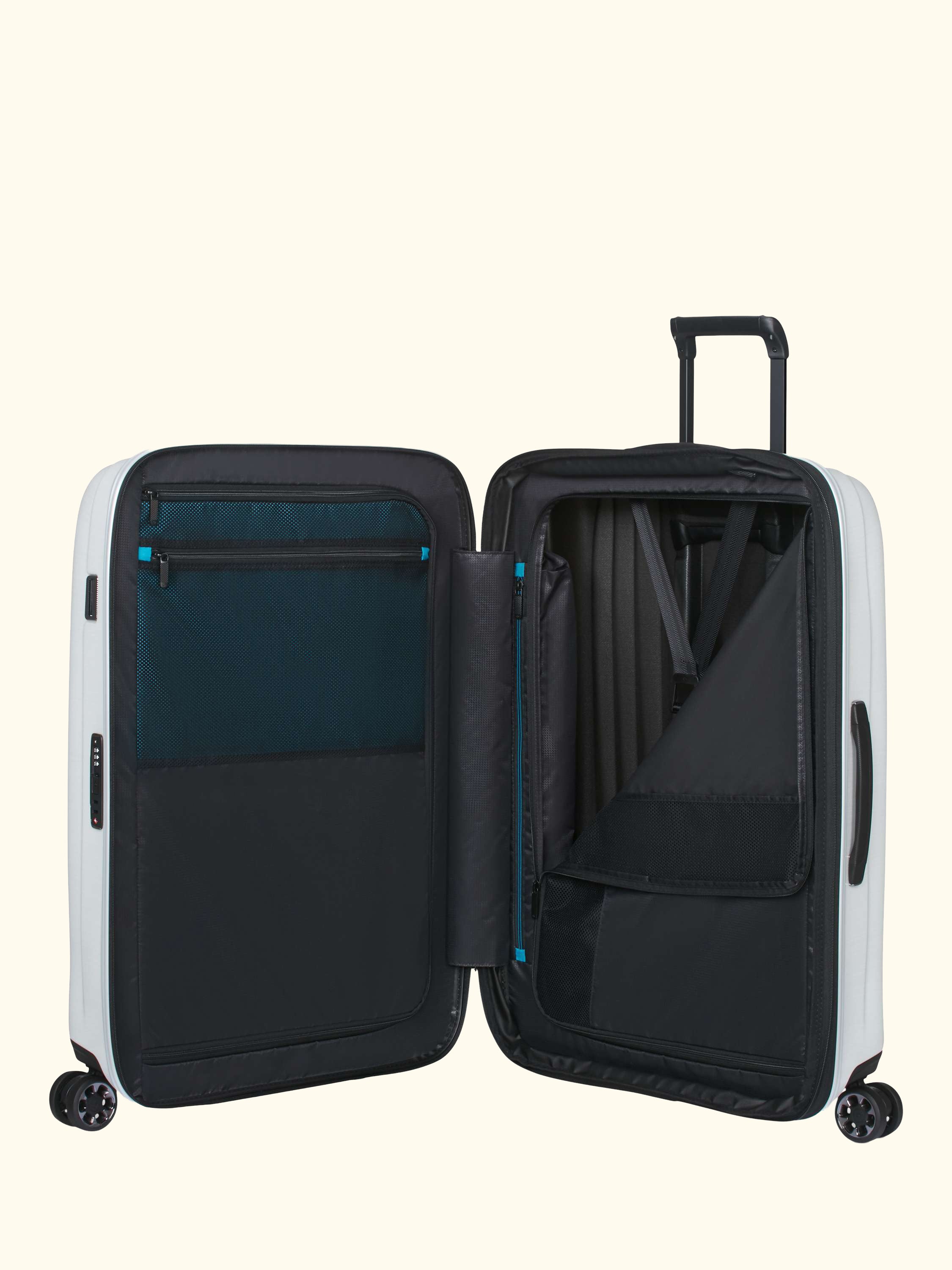 Nexis 82cm Expandable Double Wheel Spinner Suitcase, 134/147L, Black