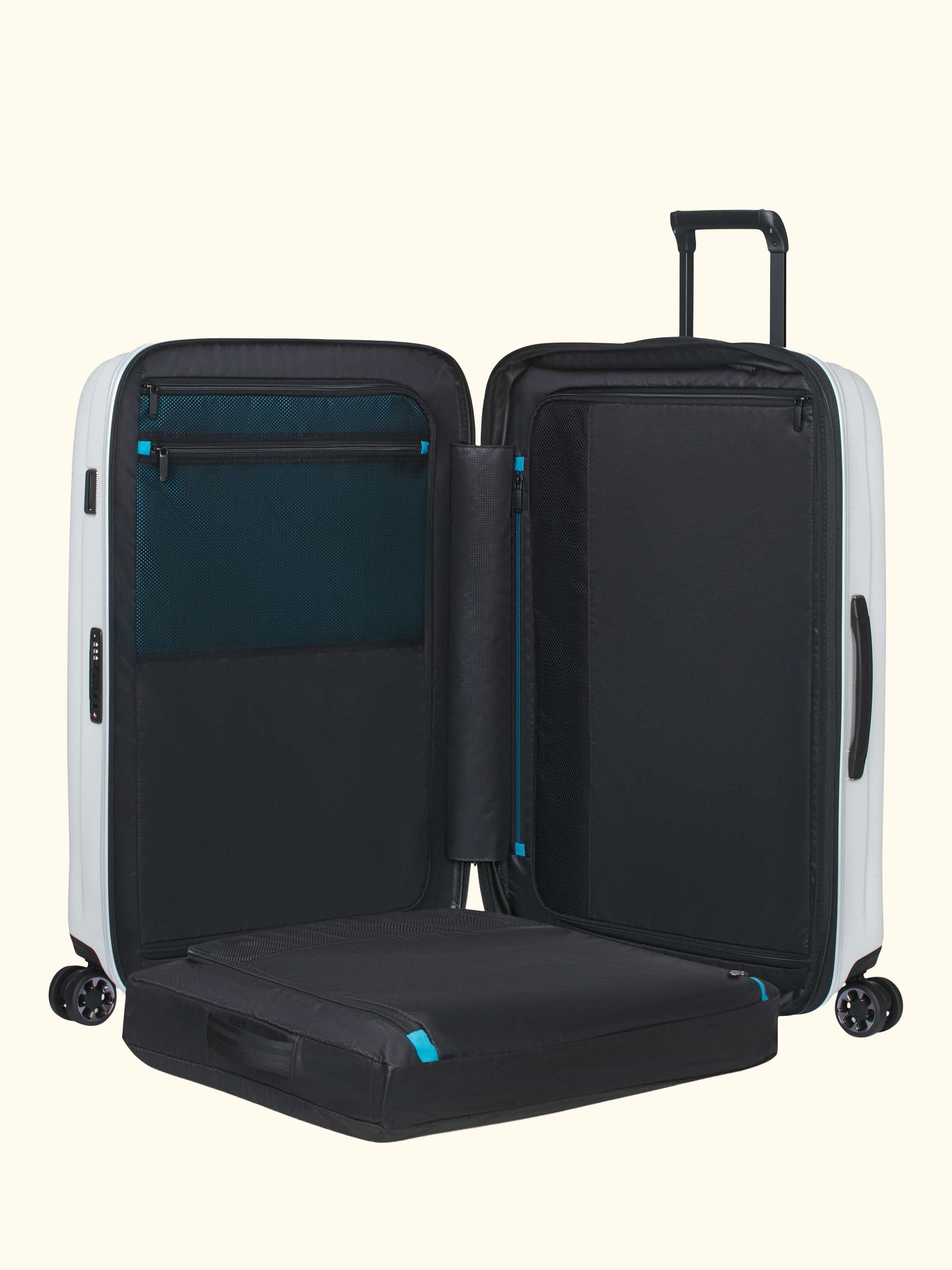 Nexis 82cm Expandable Double Wheel Spinner Suitcase, 134/147L, Black