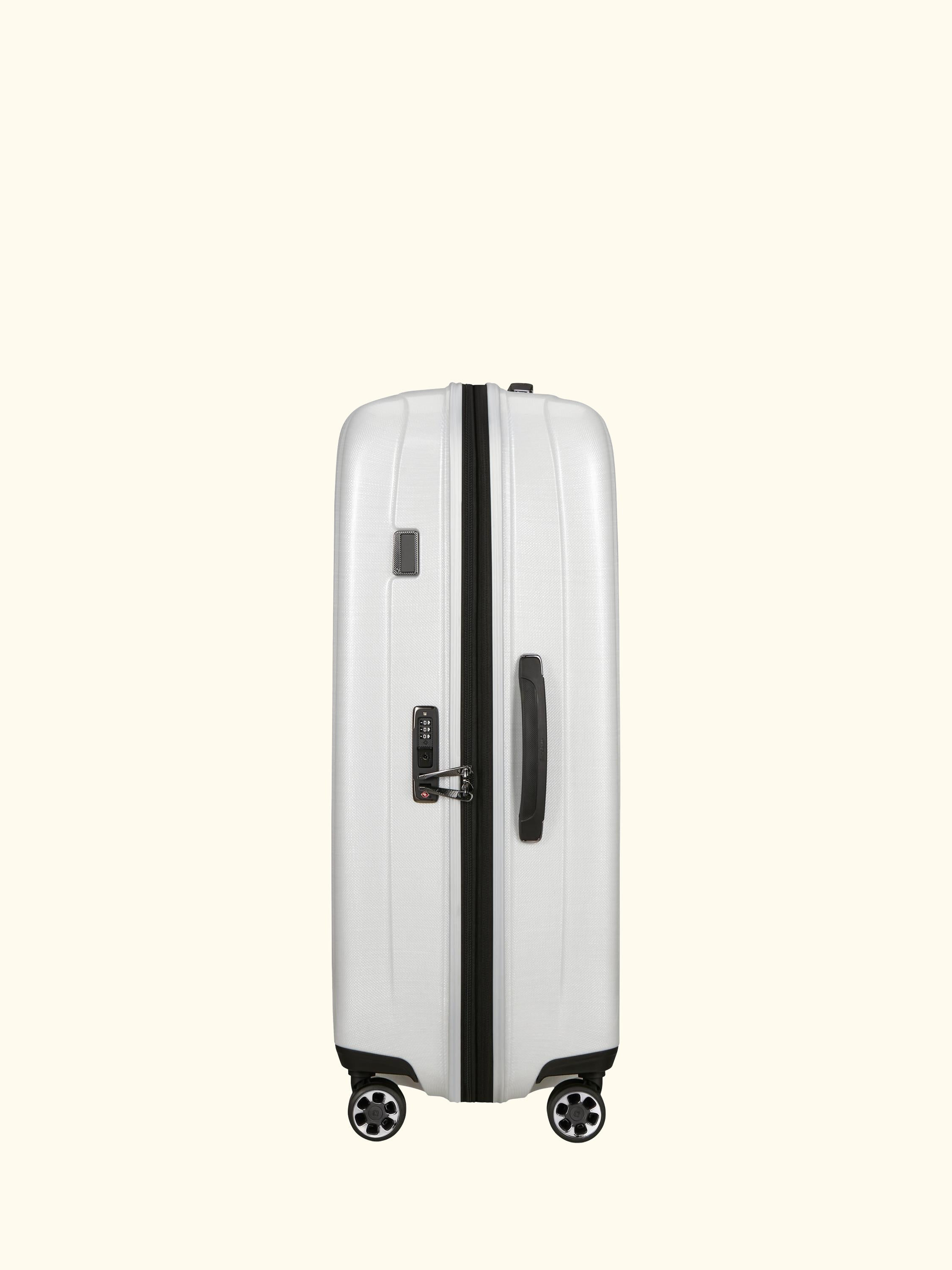 Nexis 82cm Expandable Double Wheel Spinner Suitcase, 134/147L, Black