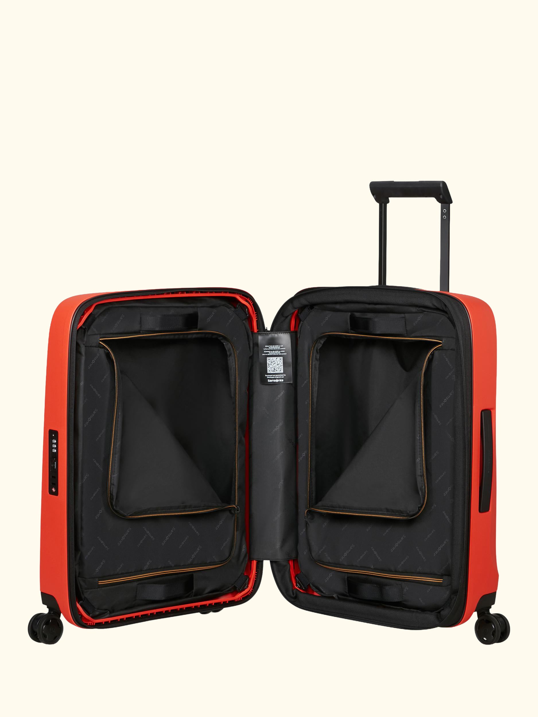 Essens 55cm Zipped Expandable 8-Wheel Cabin Suitcase, 23/26L
