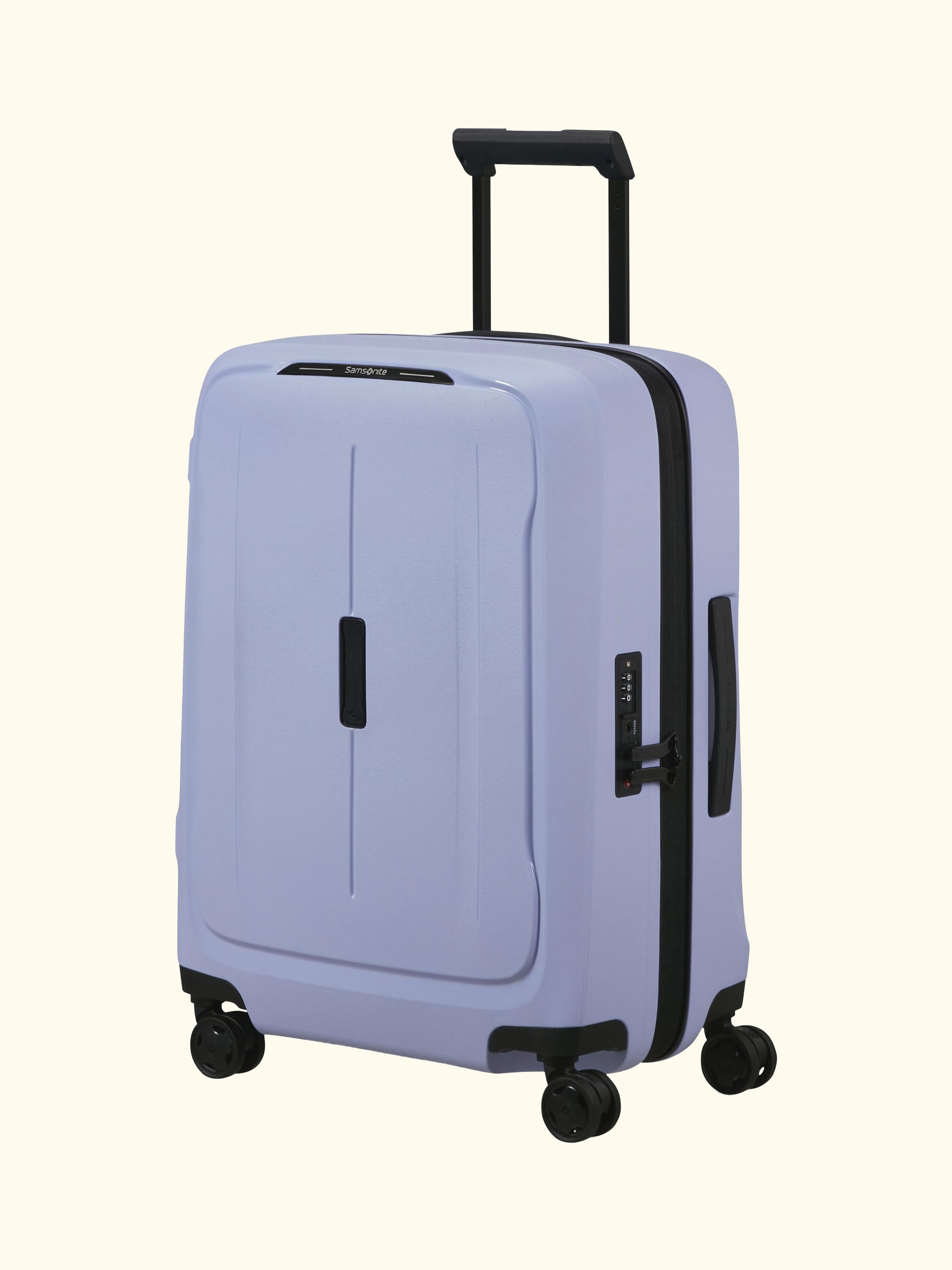 Essens 55cm Expandable 8-Wheel Cabin Suitcase, 23/26L, Lavender
