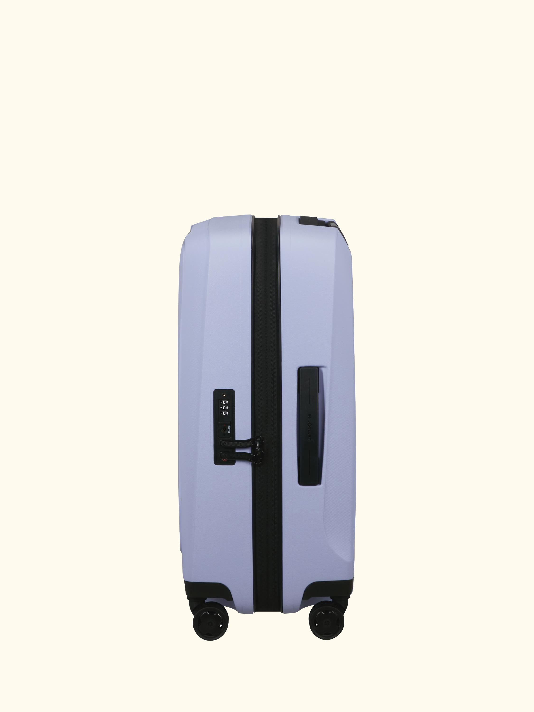 Essens 55cm Expandable 8-Wheel Cabin Suitcase, 23/26L, Lavender