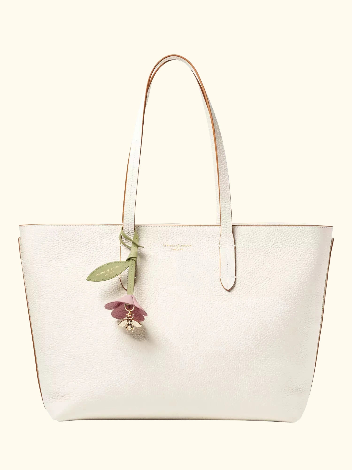 Aspinal of London Zipped East West Leather Tote Bag