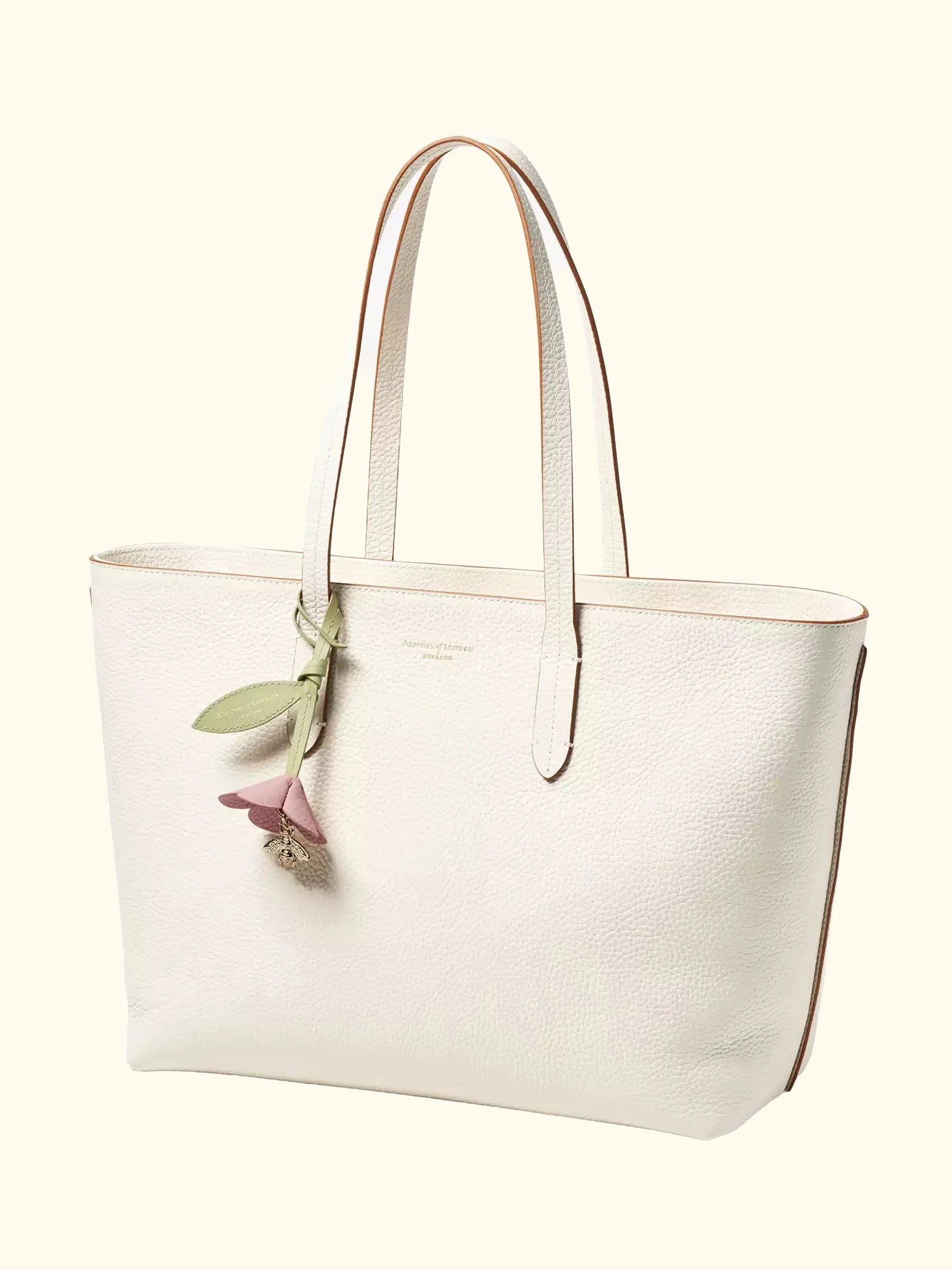 Aspinal of London Zipped East West Leather Tote Bag