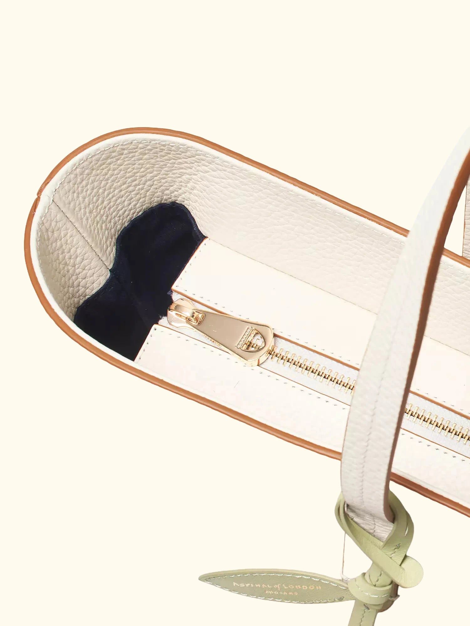 Aspinal of London Zipped East West Leather Tote Bag