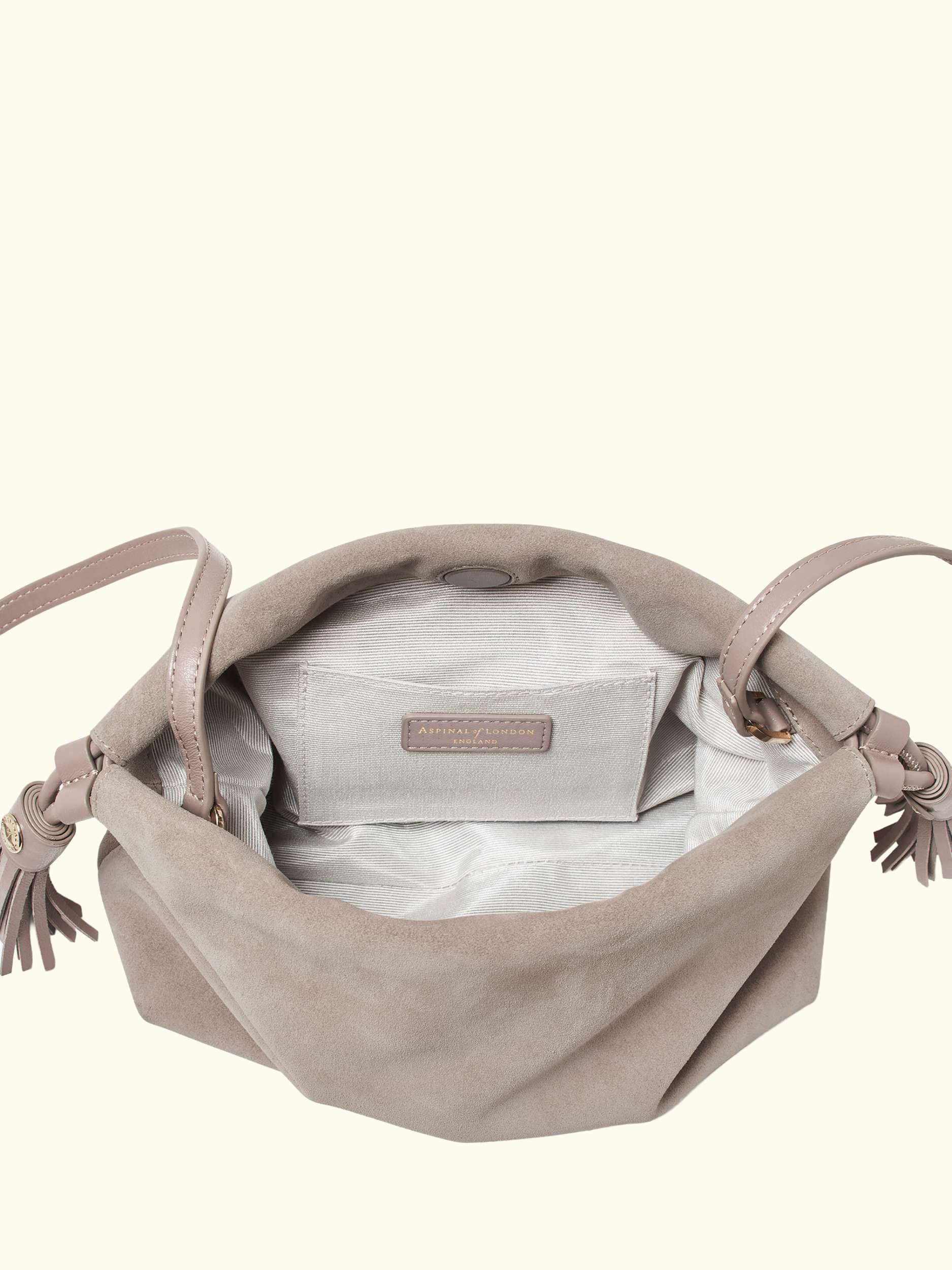 Hudson Large Suede Pouch Crossbody Bag