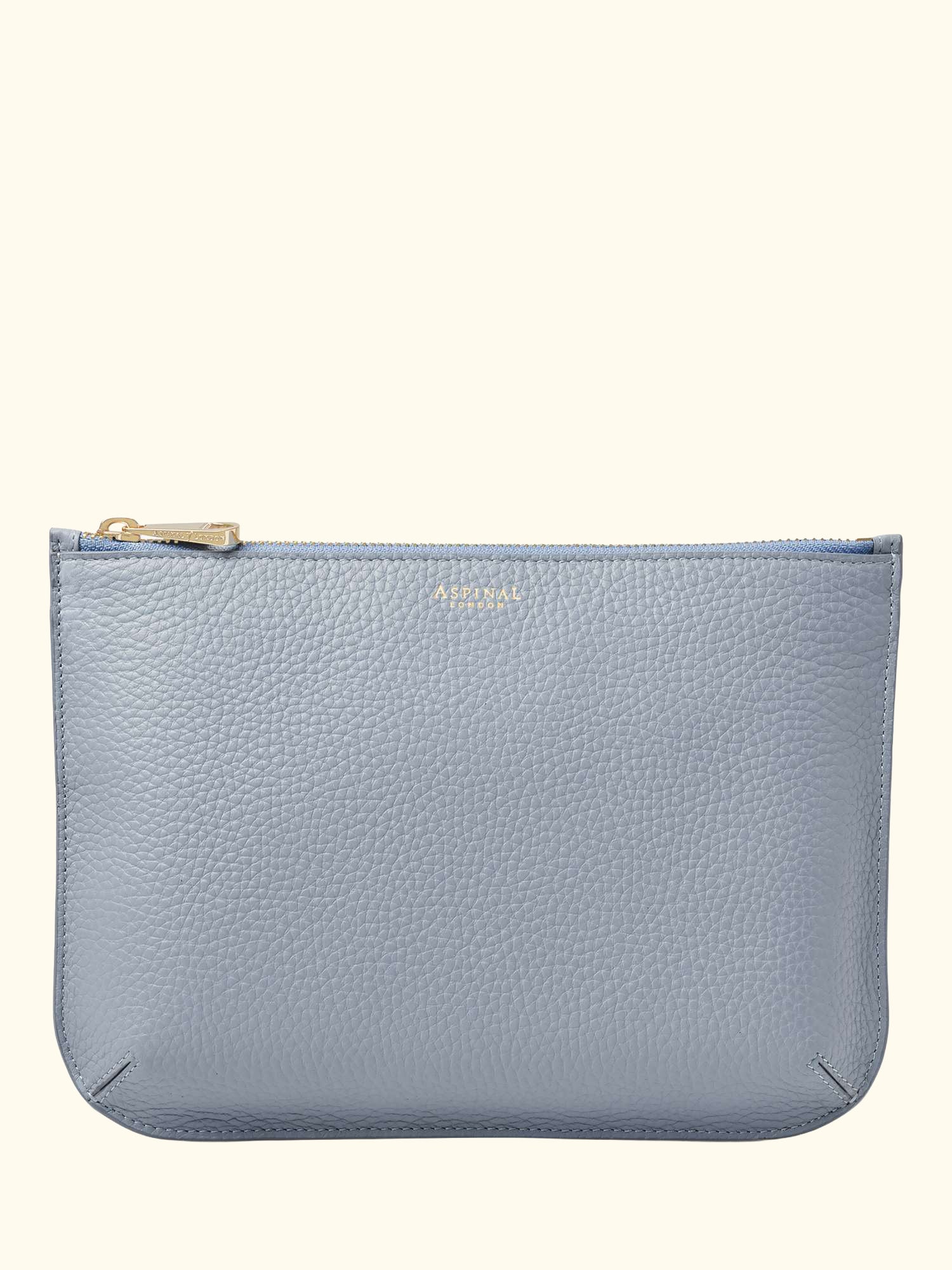 Large Ella Pebble Grain Leather Pouch