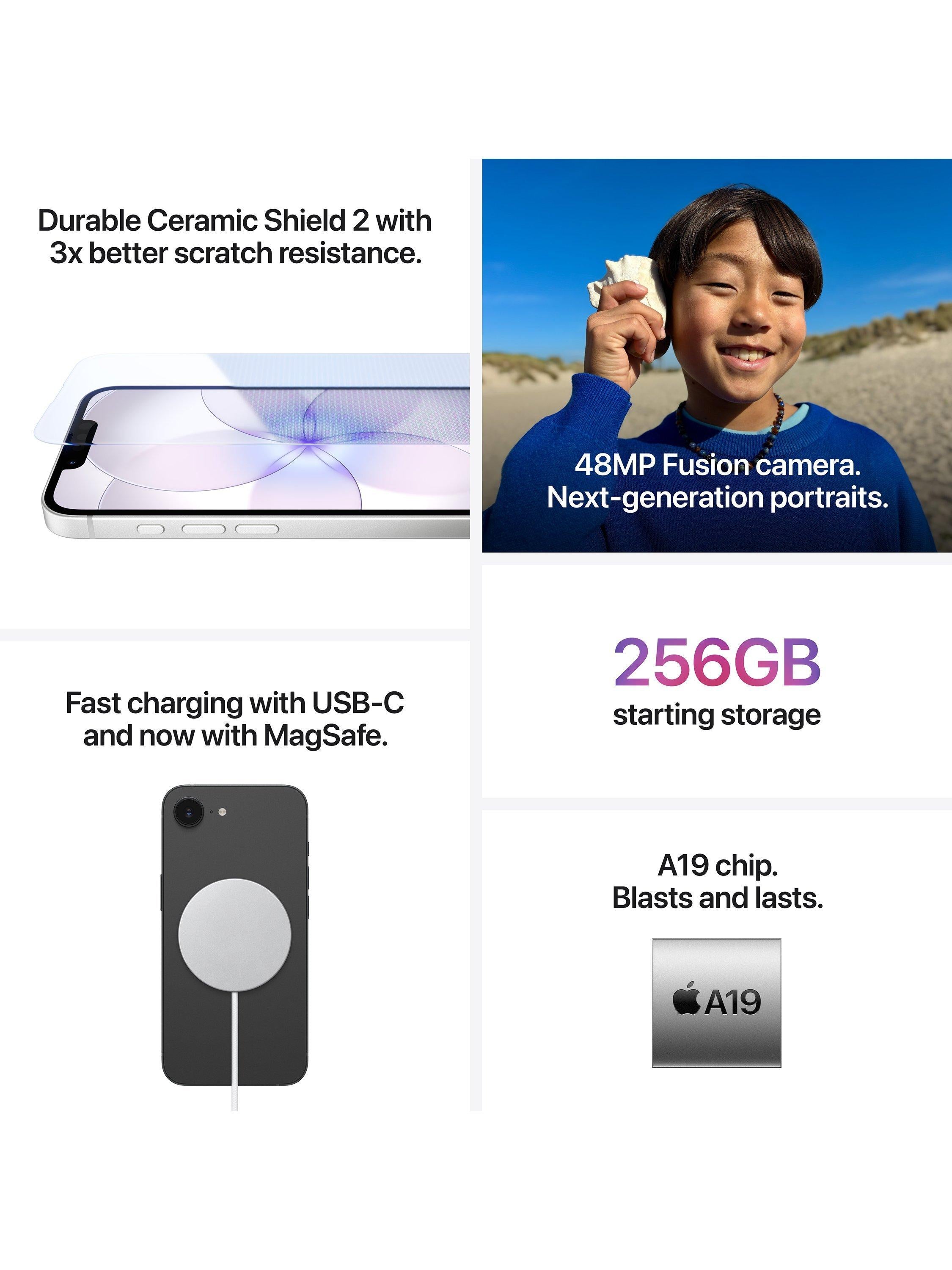 iPhone 17e, iOS, 6.1", 5G, SIM Free, 512GB