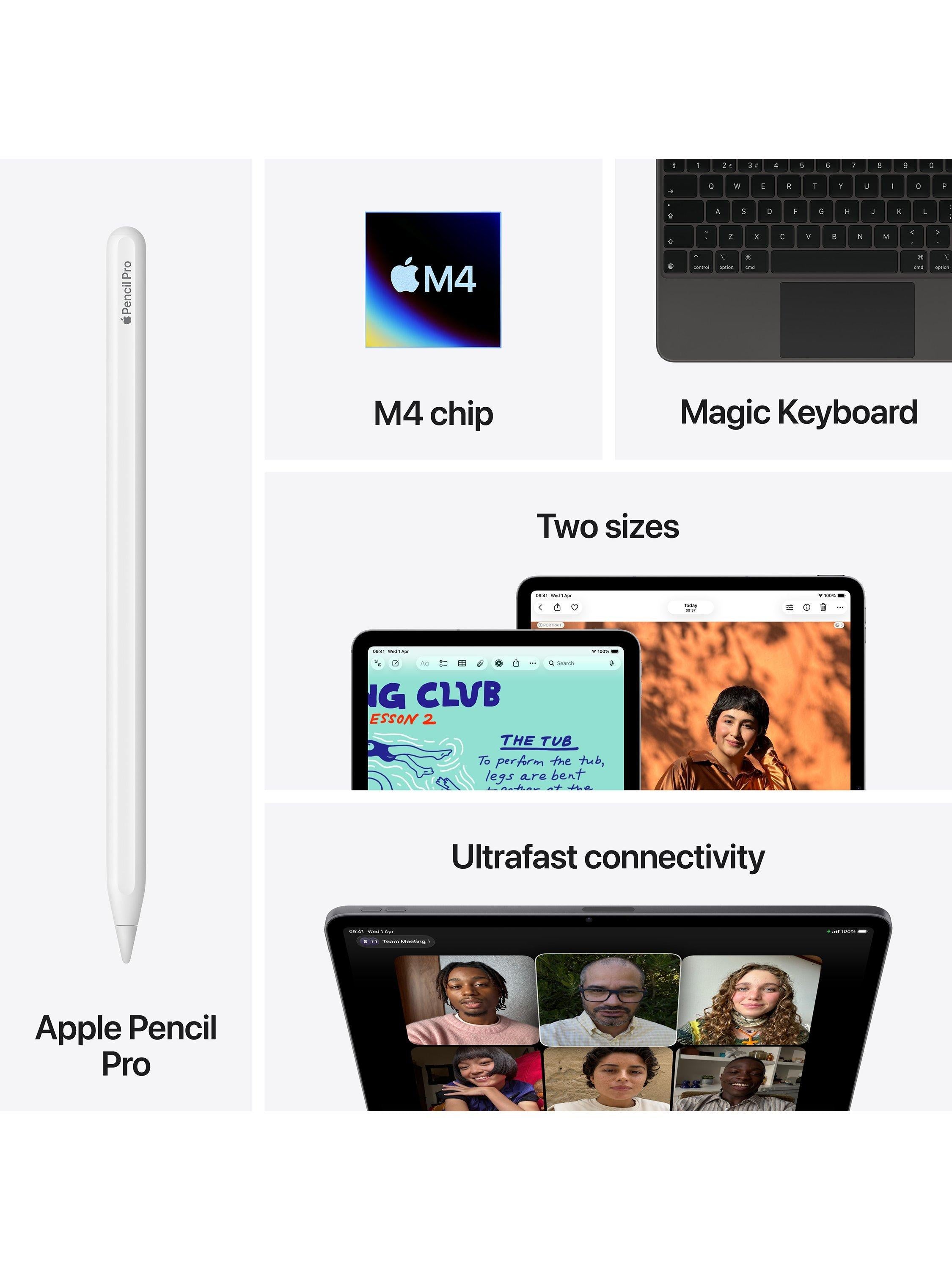 2026 Apple iPad Air 13", M4 Processor, iPadOS, Wi-Fi & Cellular, 256GB