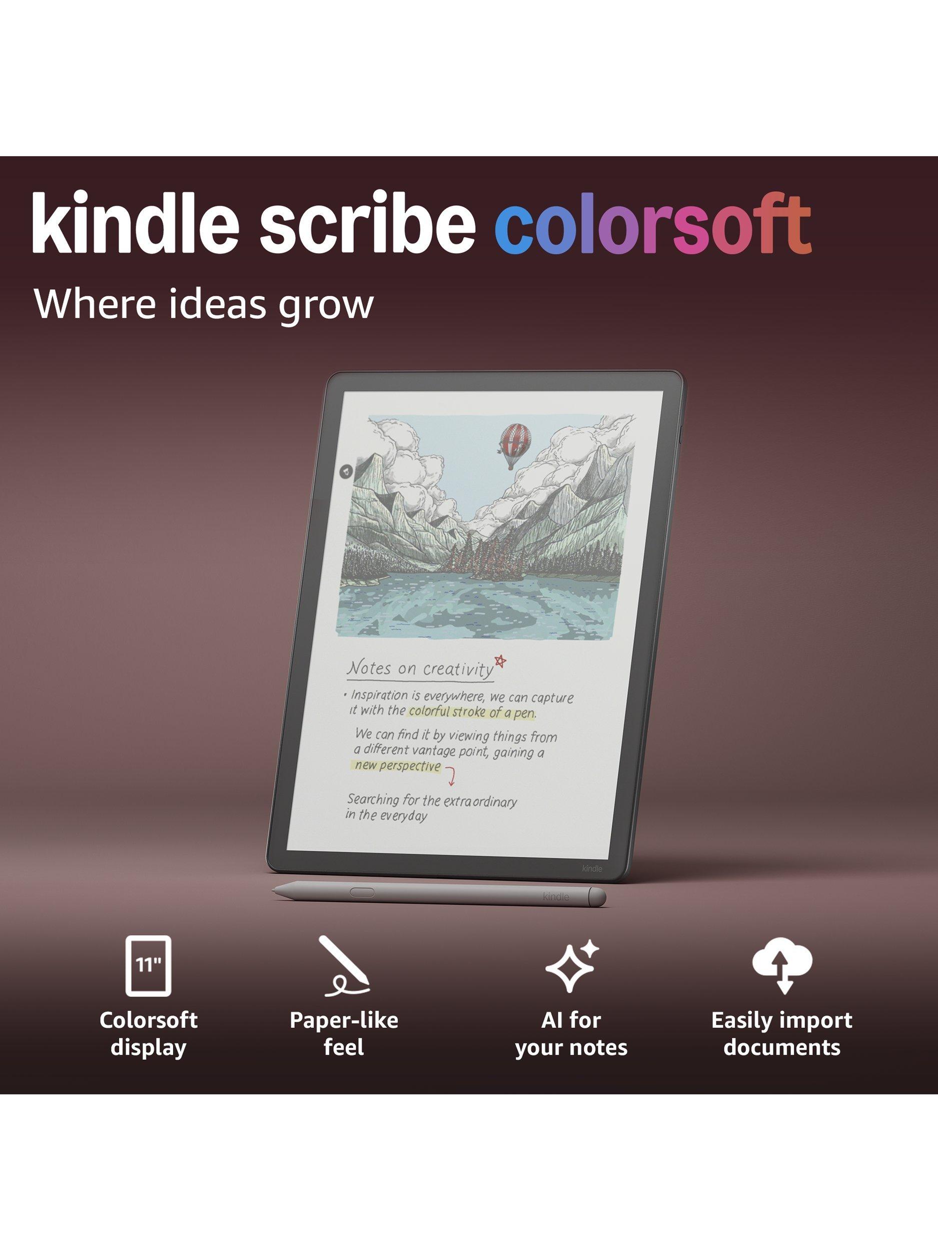 Kindle Scribe Colorsoft (2025) eReader with Premium Pen, 11” Colour Illuminated Touch Screen, 32GB, Graphite