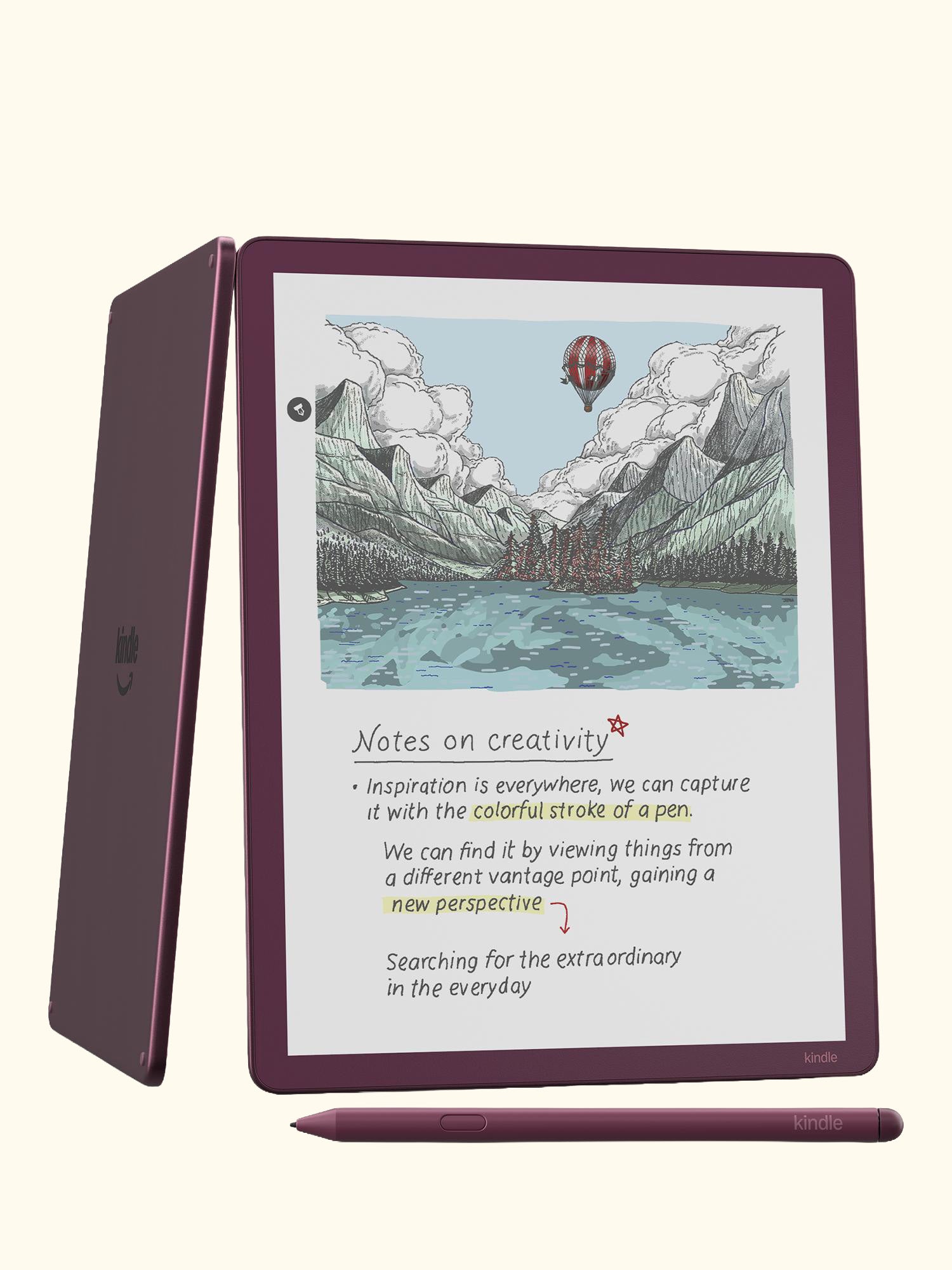 Kindle Scribe Colorsoft (2025) eReader with Premium Pen, 11” Colour Illuminated Touch Screen, 64GB, Fig
