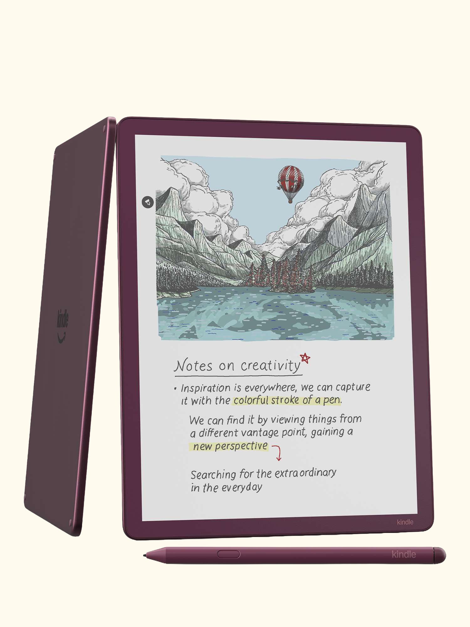 Kindle Scribe Colorsoft (2025) eReader with Premium Pen, 11” Colour Illuminated Touch Screen, 64GB, Fig