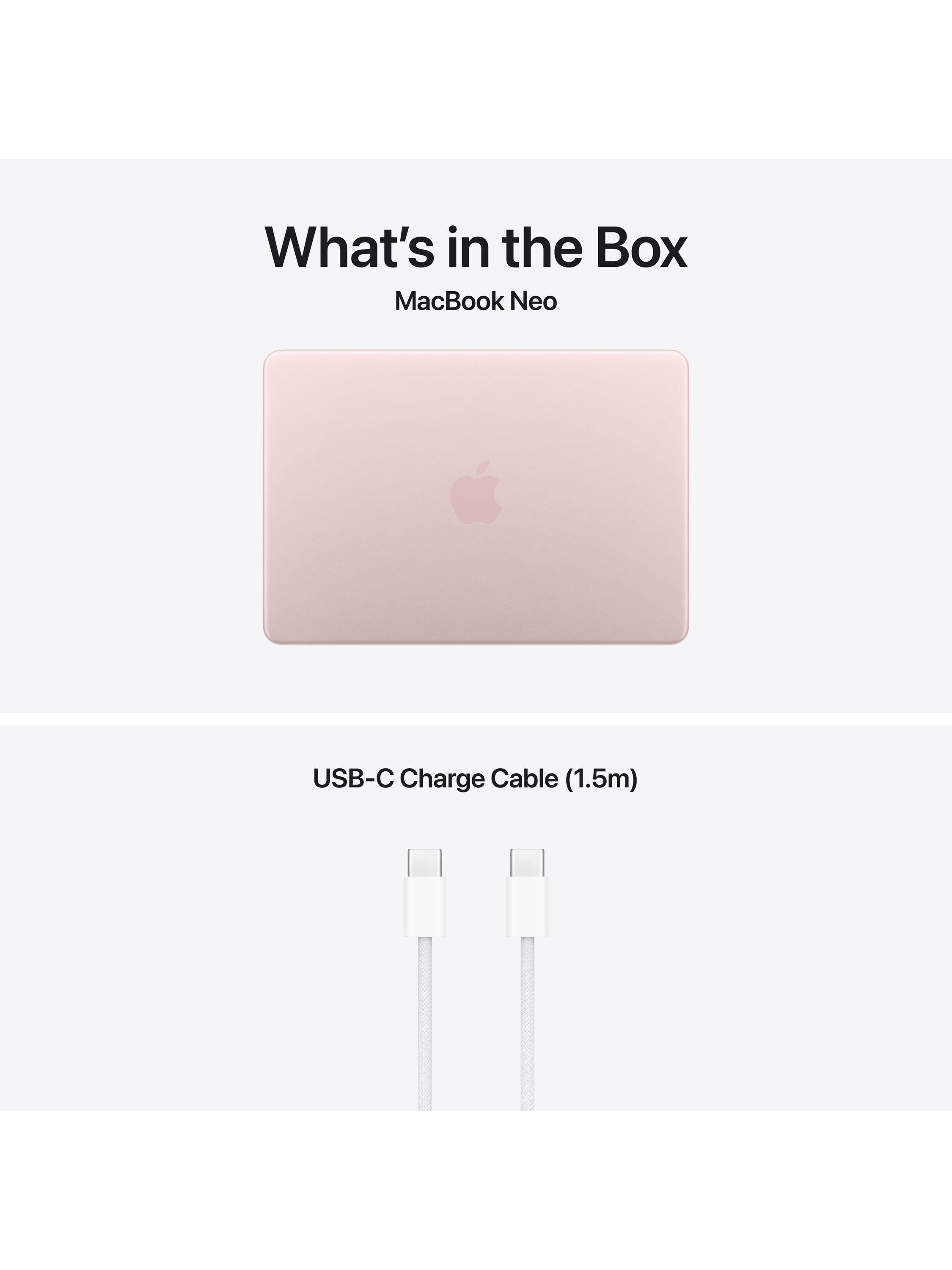 MacBook Neo, 13”, with Touch ID, A18 Pro Processor, 8GB RAM, 512GB SSD