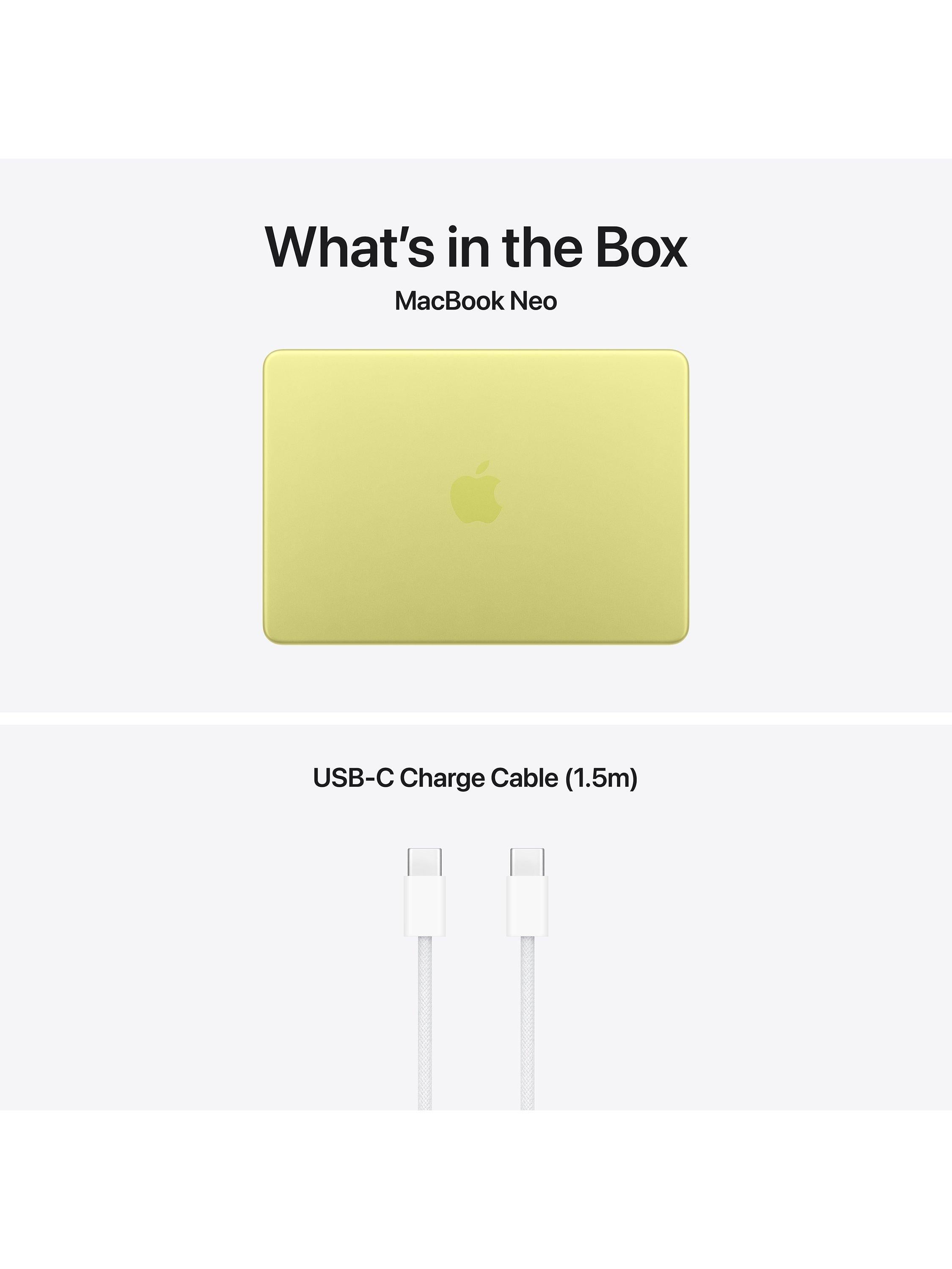 MacBook Neo, 13”, A18 Pro Processor, 8GB RAM, 256GB SSD