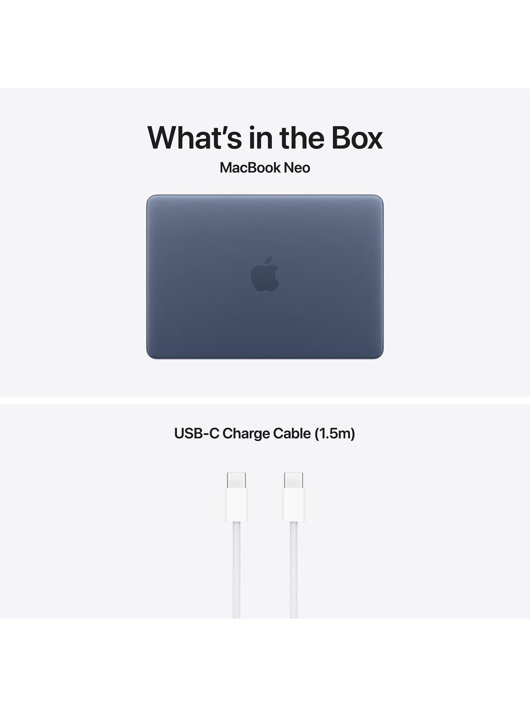 MacBook Neo, 13”, A18 Pro Processor, 8GB RAM, 256GB SSD