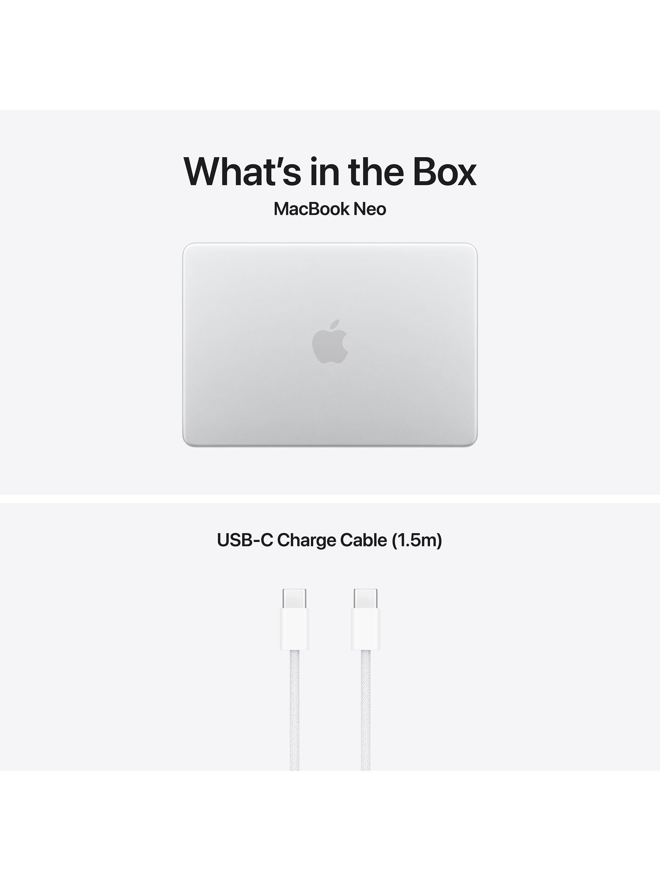 MacBook Neo, 13”, A18 Pro Processor, 8GB RAM, 256GB SSD