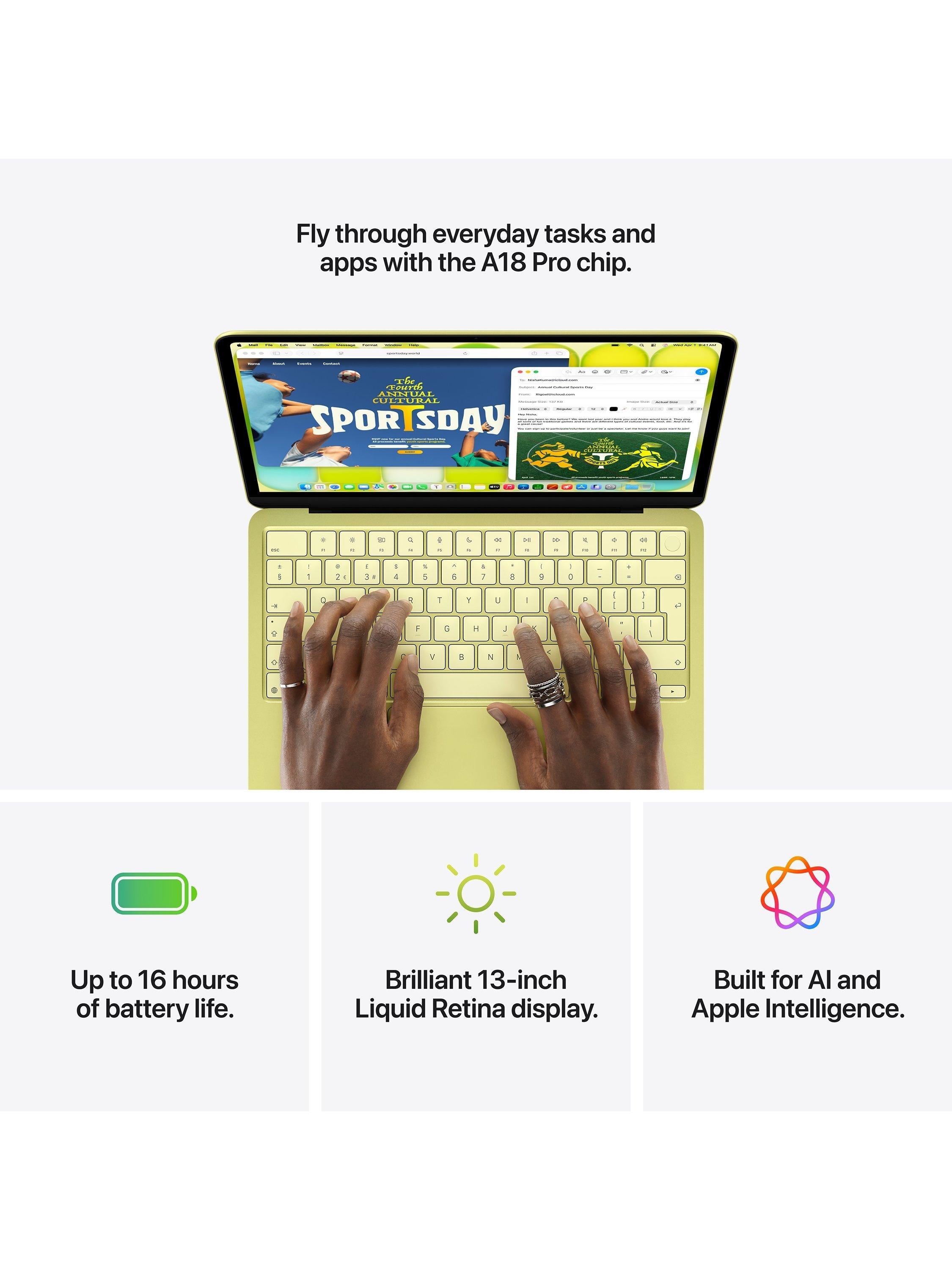 MacBook Neo, 13”, with Touch ID, A18 Pro Processor, 8GB RAM, 512GB SSD