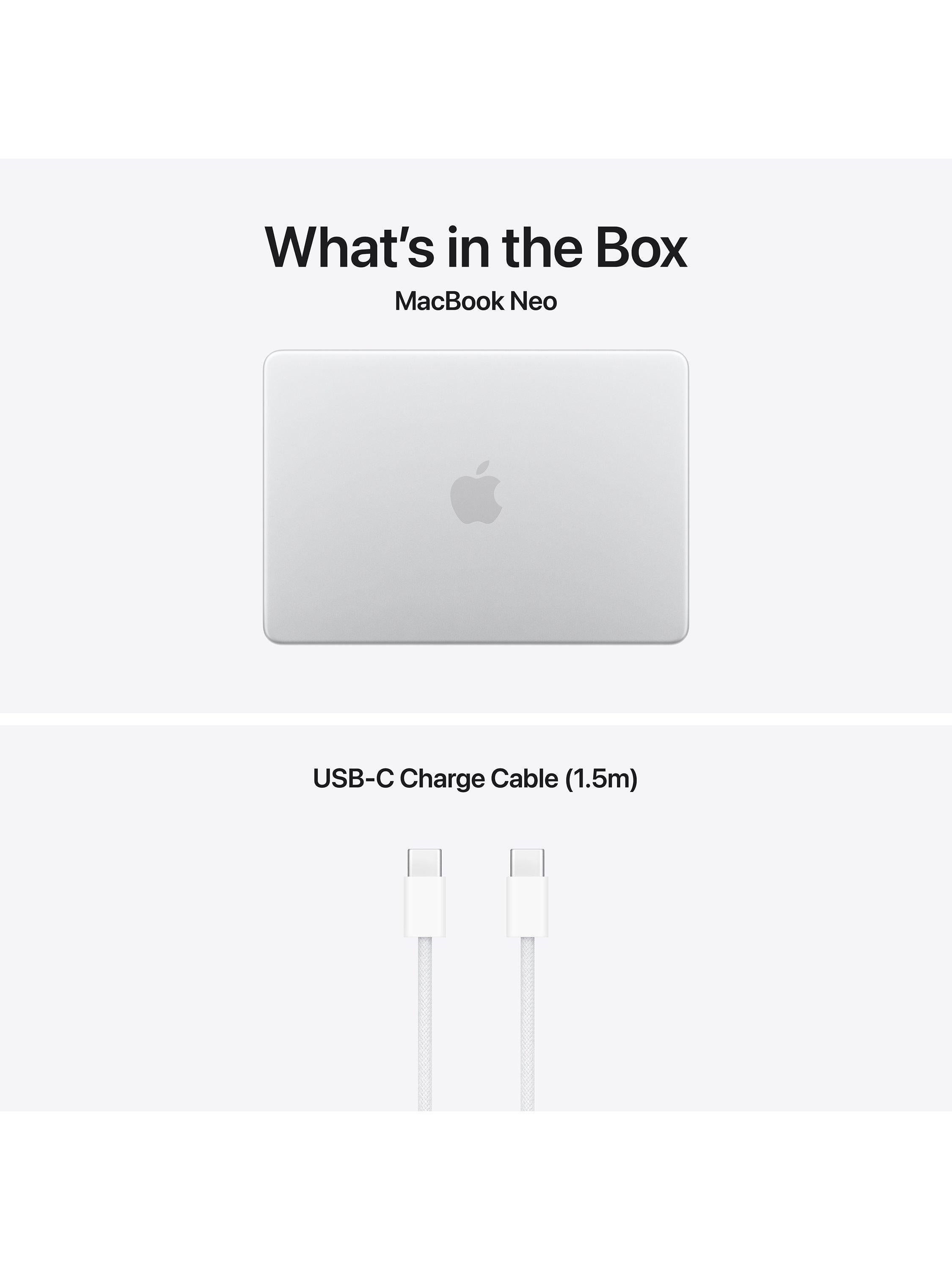MacBook Neo, 13”, with Touch ID, A18 Pro Processor, 8GB RAM, 512GB SSD