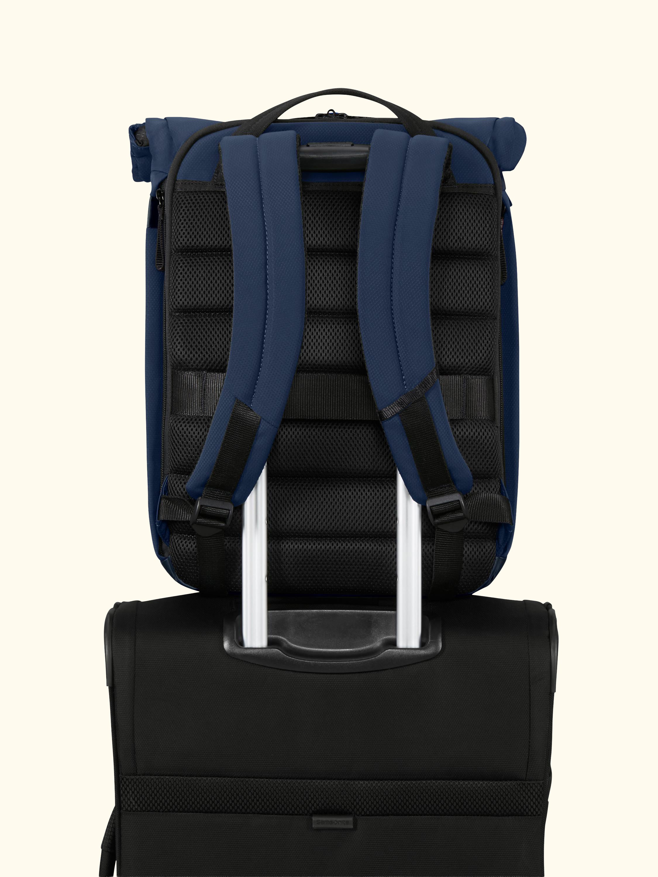 Moderny Roll Top Backpack, 18.5L, Blue