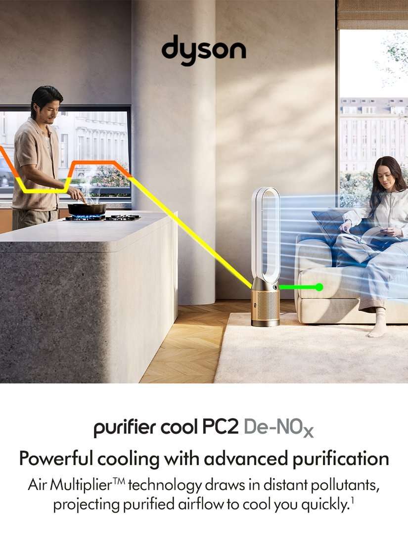 Find+FollowTM Purifier Cool Fan, White