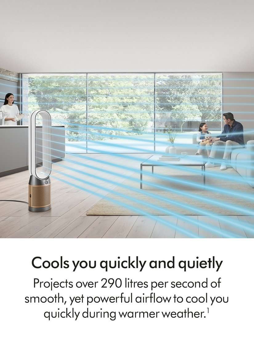 Find+FollowTM Purifier Cool Fan, White