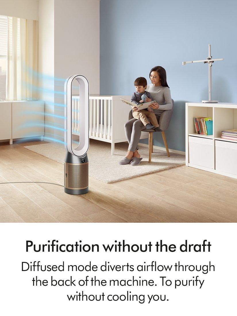 Find+FollowTM Purifier Cool Fan, White