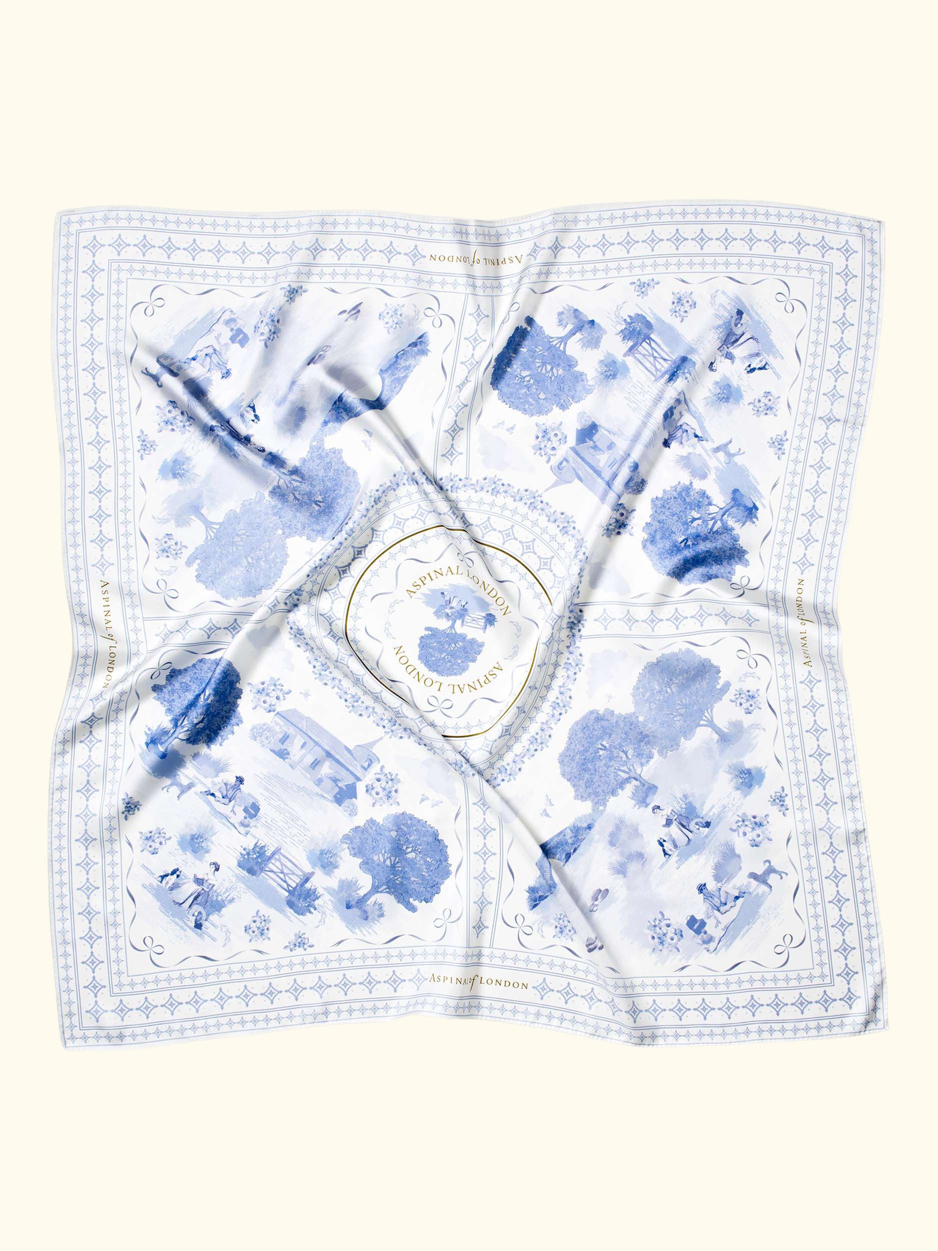 Pure Silk Scarf, Skyblue