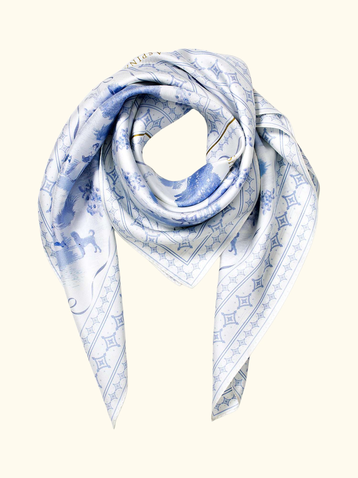 Pure Silk Scarf, Skyblue