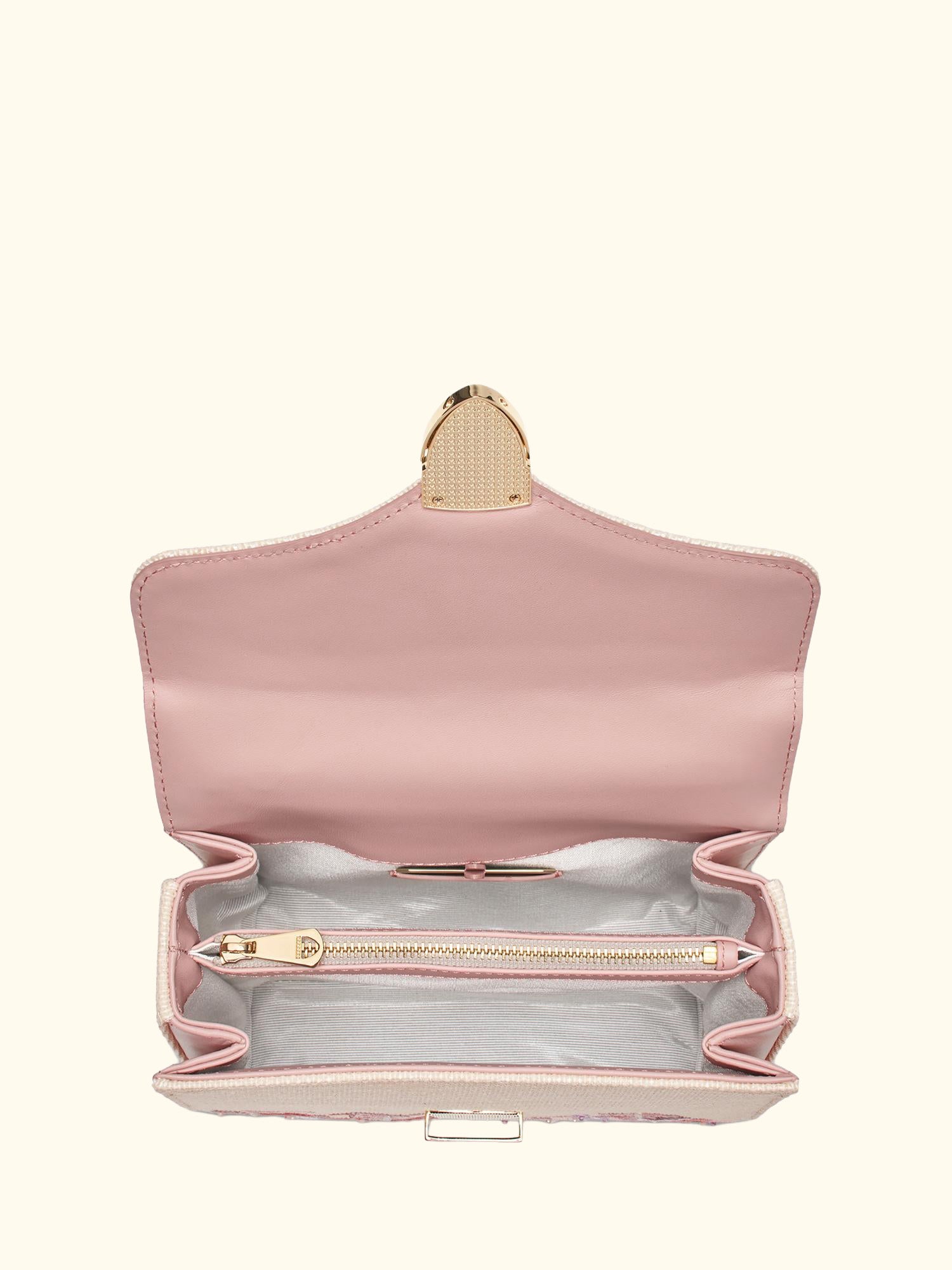 Mayfair Embroidered Canvas Grab Bag, Rose