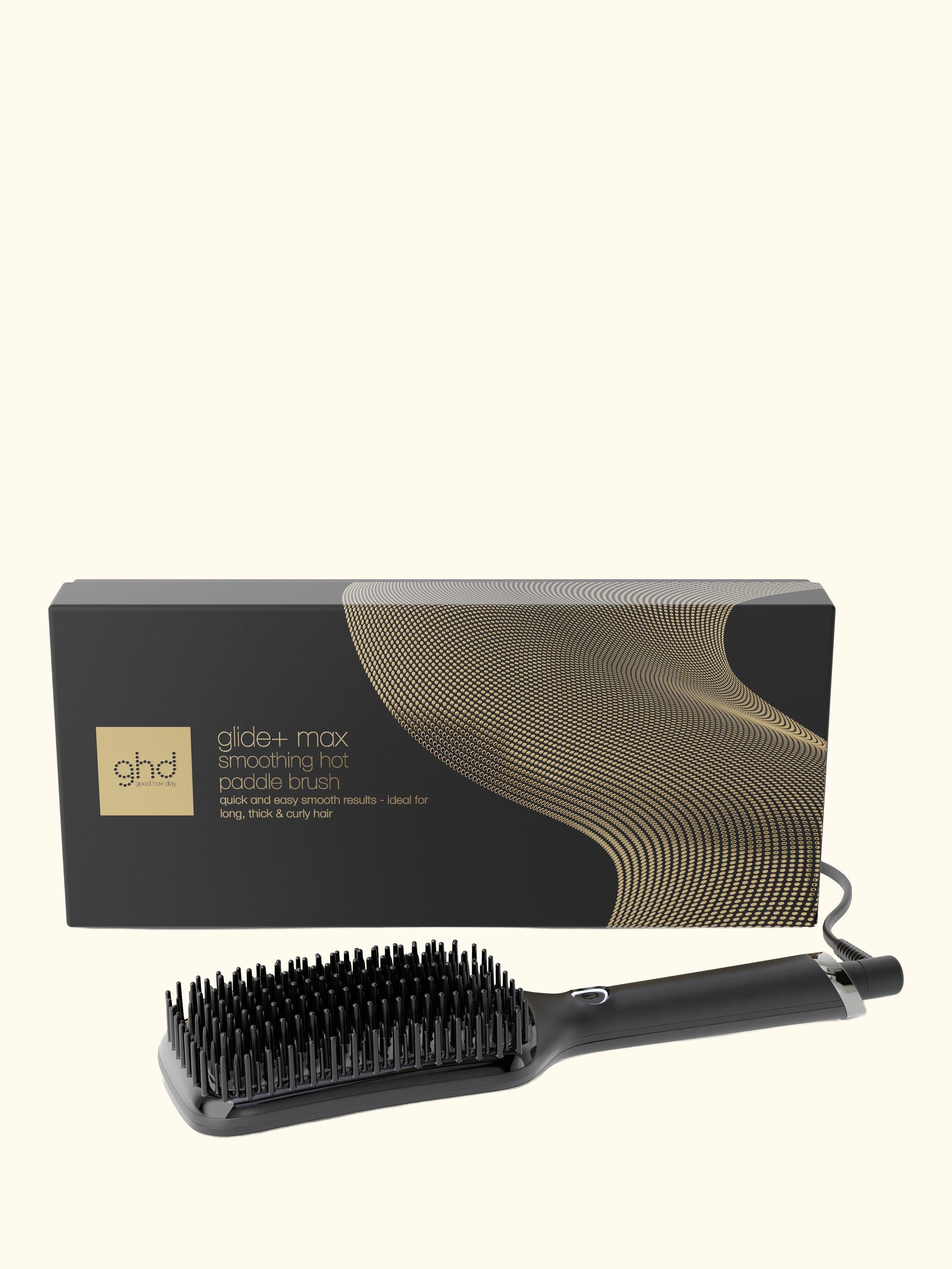 Glide + Max Hot Brush Hair Styler, Black