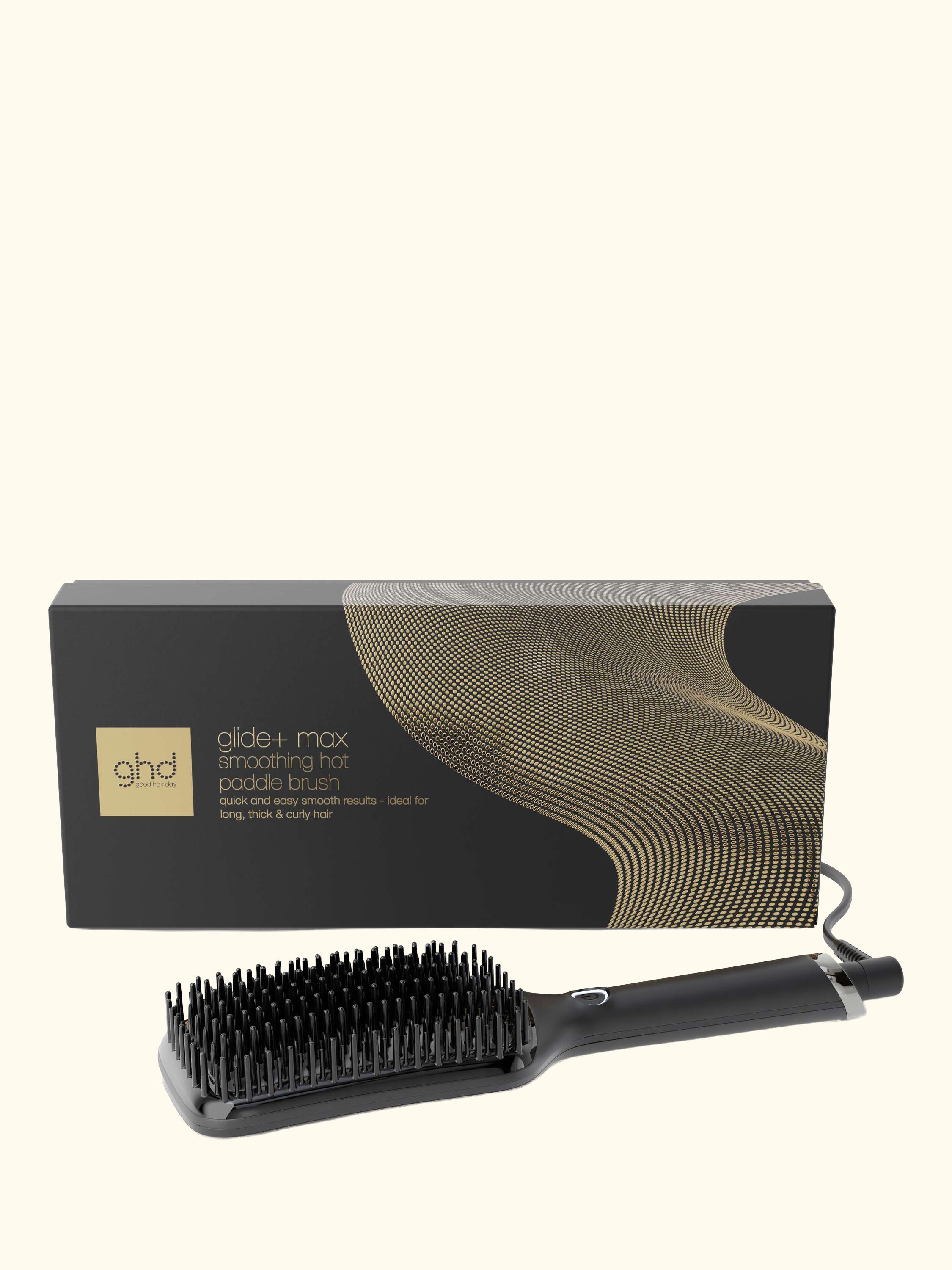 Glide + Max Hot Brush Hair Styler, Black