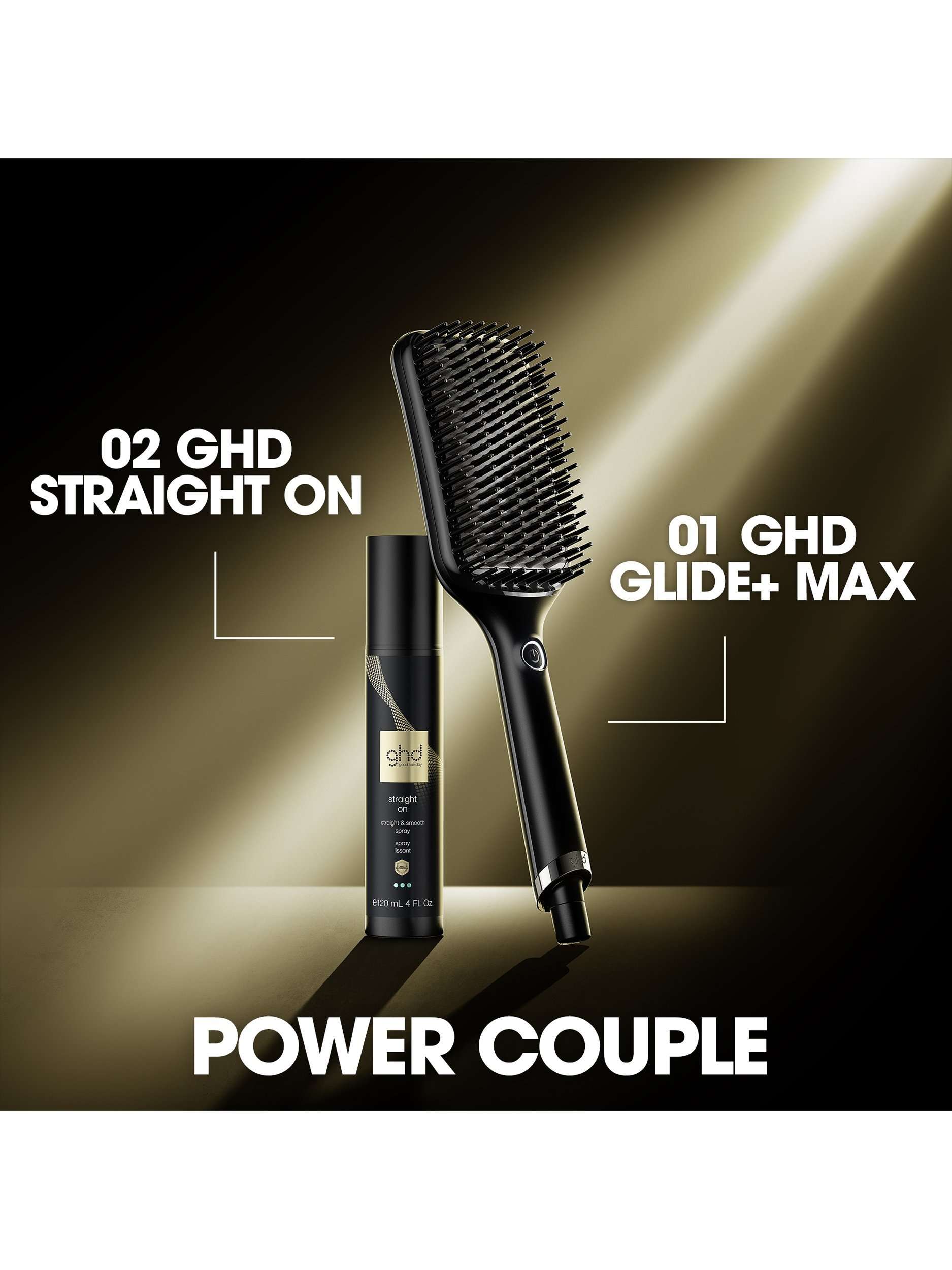 Glide + Max Hot Brush Hair Styler, Black