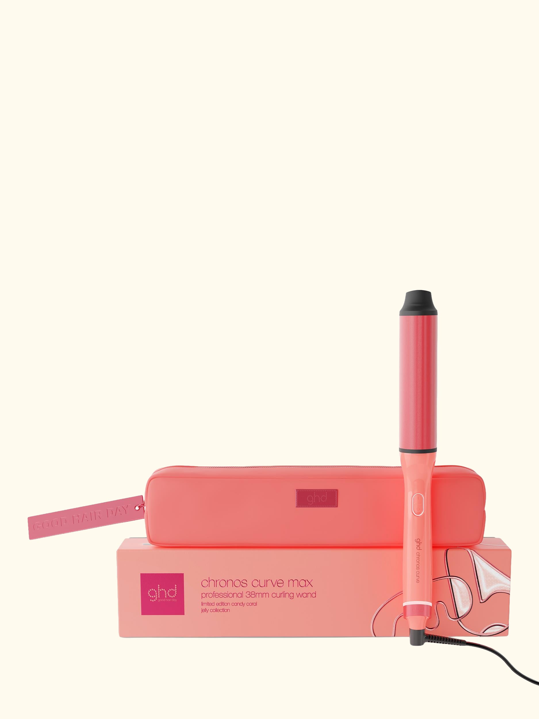 Jelly Chronos Curve Max Hair Styler, Candy Coral