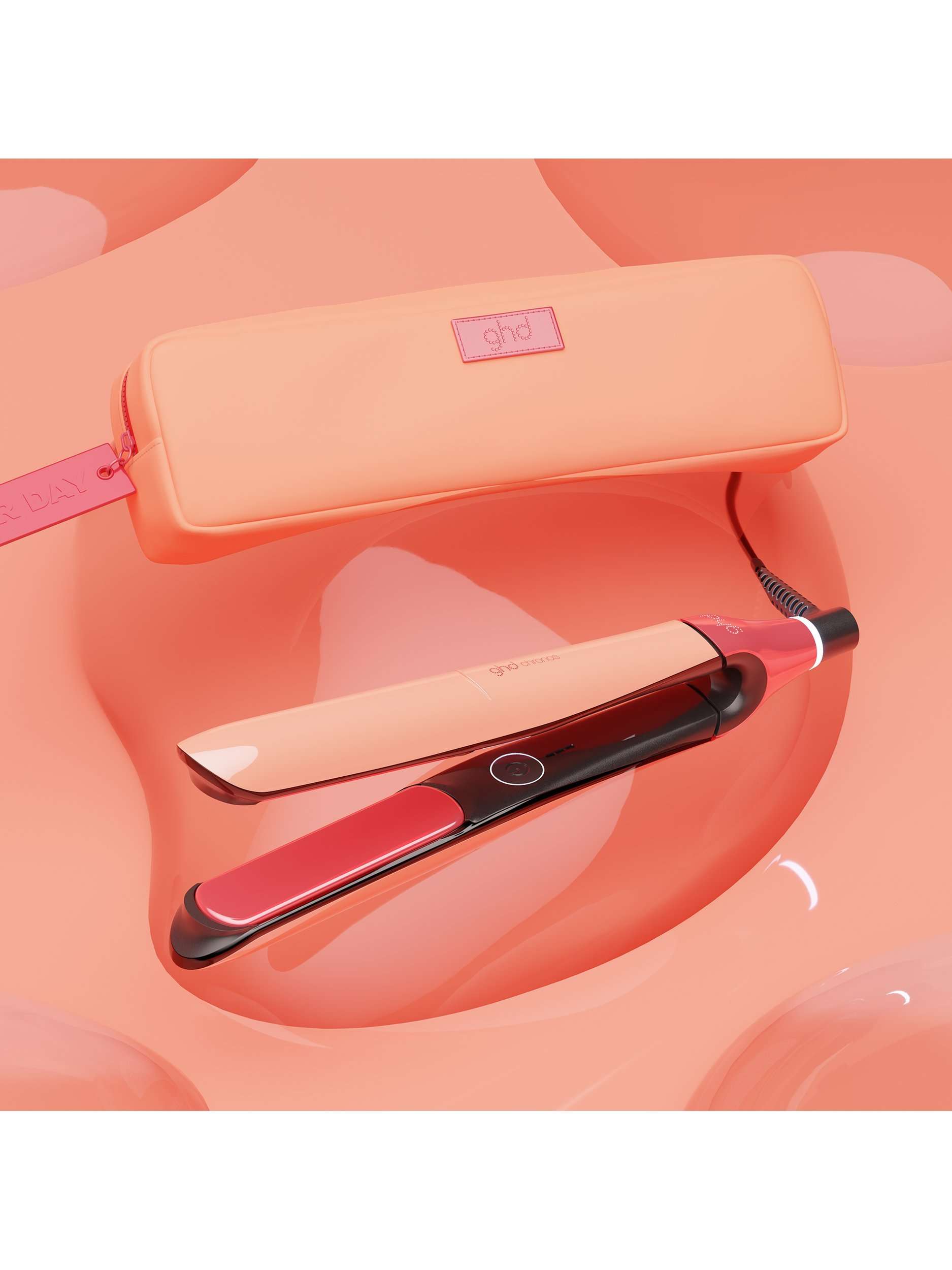 Jelly Chronos Hair Straighteners, Sunkissed Peach