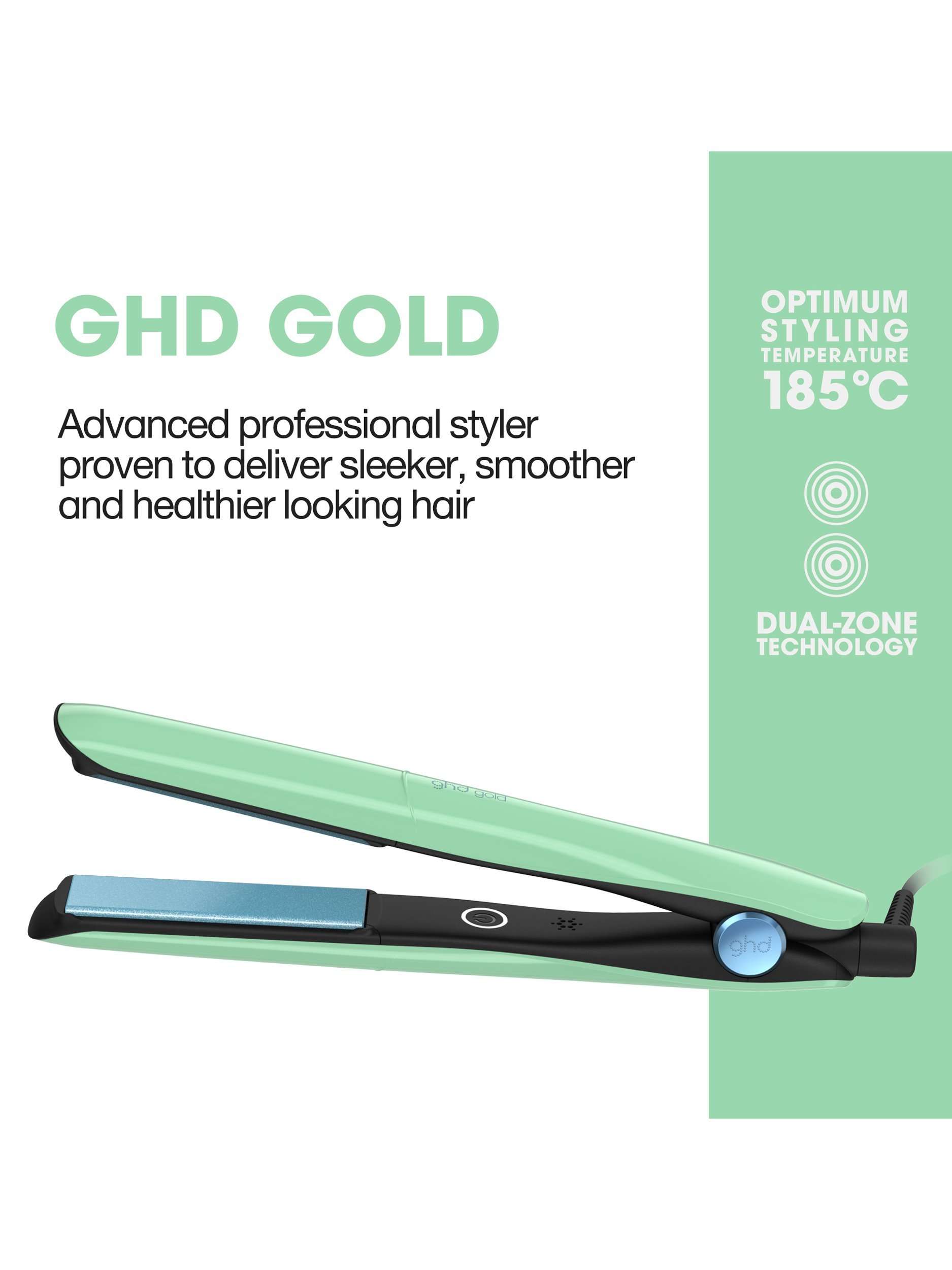 Jelly Gold® Hair Straighteners, Mint