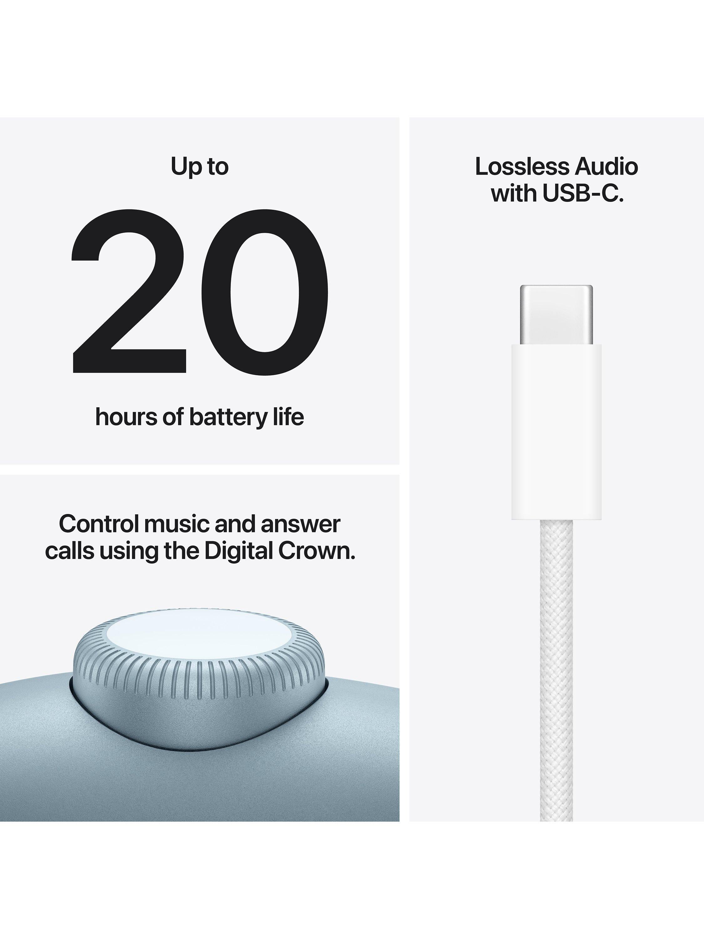 AirPods Max 2 Noise Cancelling Wireless Bluetooth Over-Ear Headphones, USB-C Charging