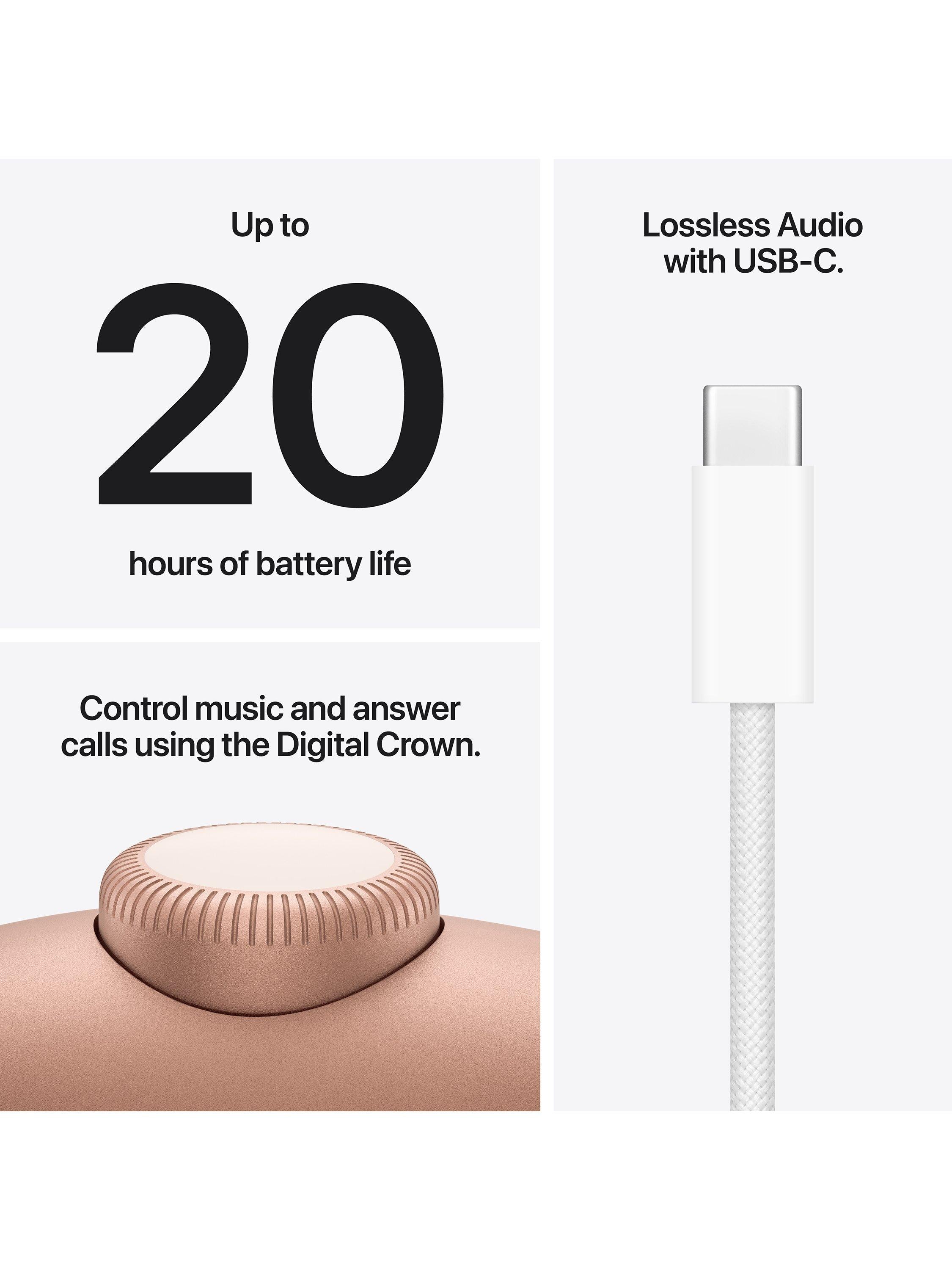 AirPods Max 2 Noise Cancelling Wireless Bluetooth Over-Ear Headphones, USB-C Charging