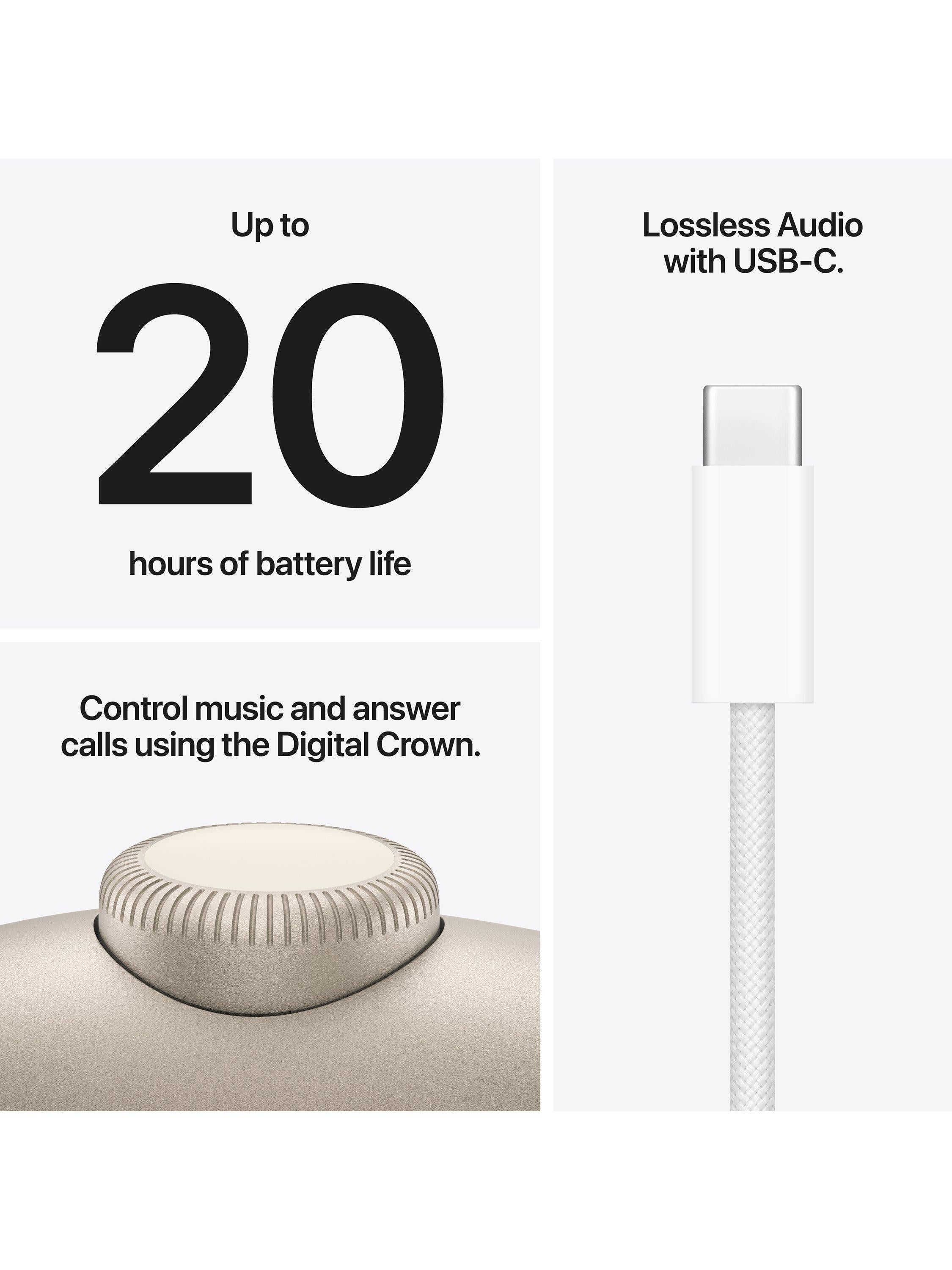 AirPods Max 2 Noise Cancelling Wireless Bluetooth Over-Ear Headphones, USB-C Charging